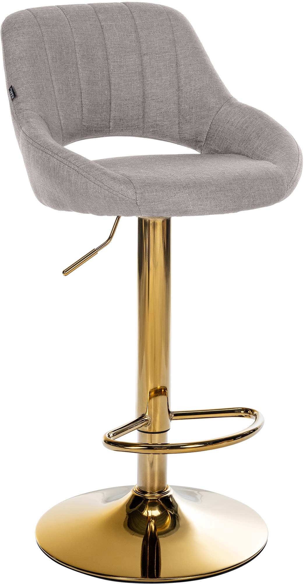 Barhocker Milet Stoff gold