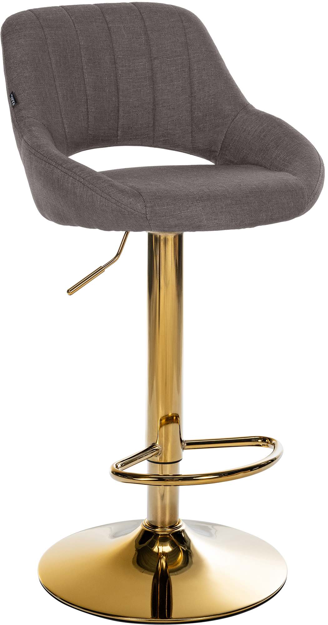 Barhocker Milet Stoff gold