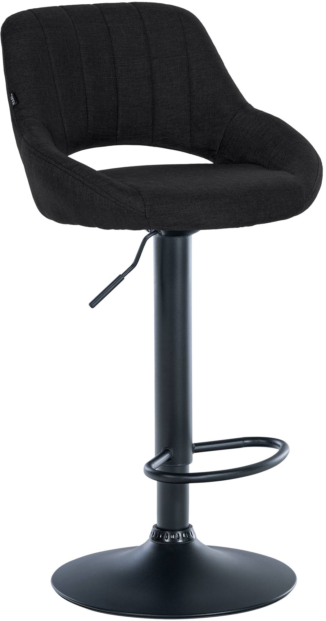 Barhocker Milet Stoff schwarz