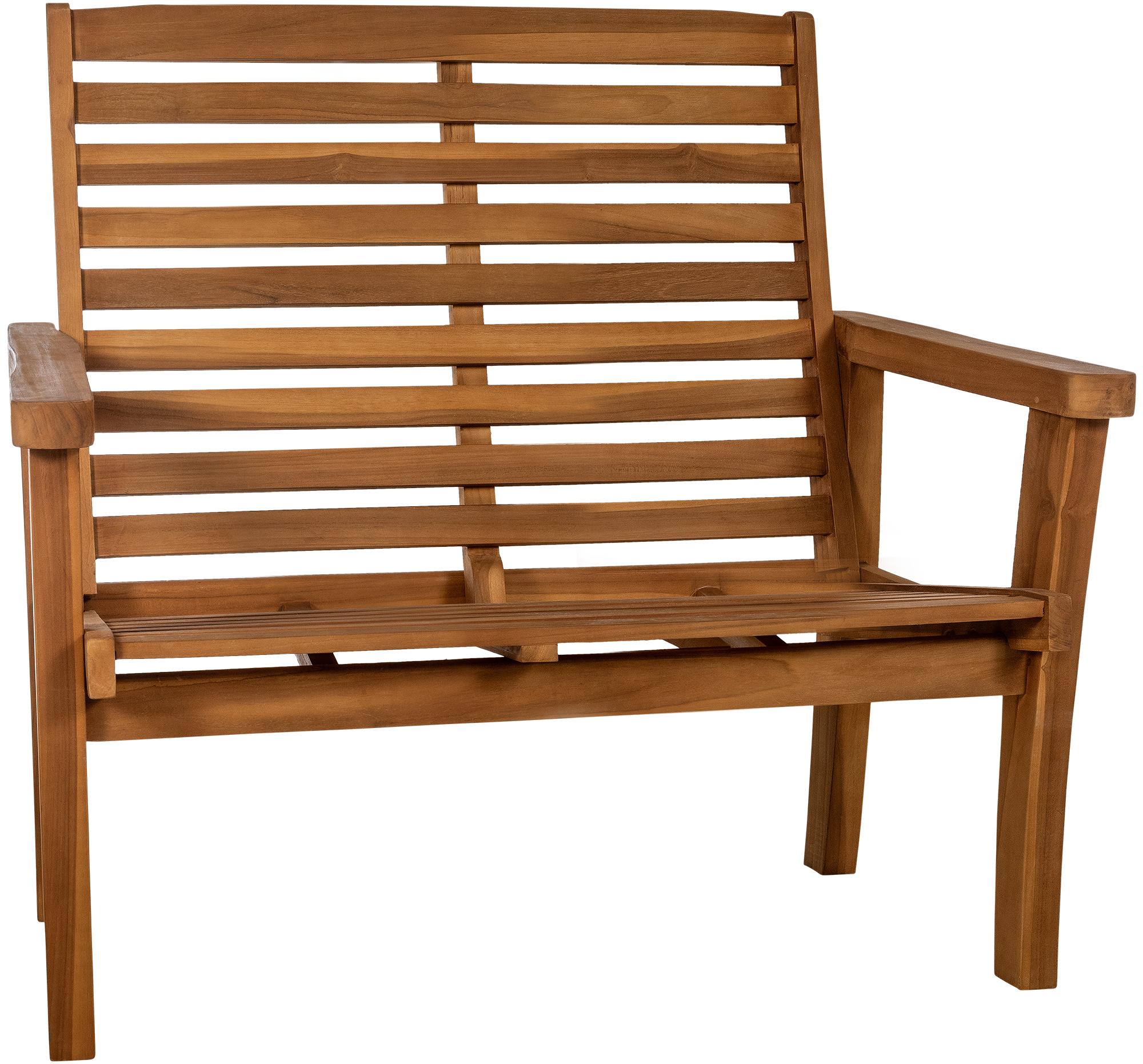 Reclining Teakbank Nicosia 120 cm
