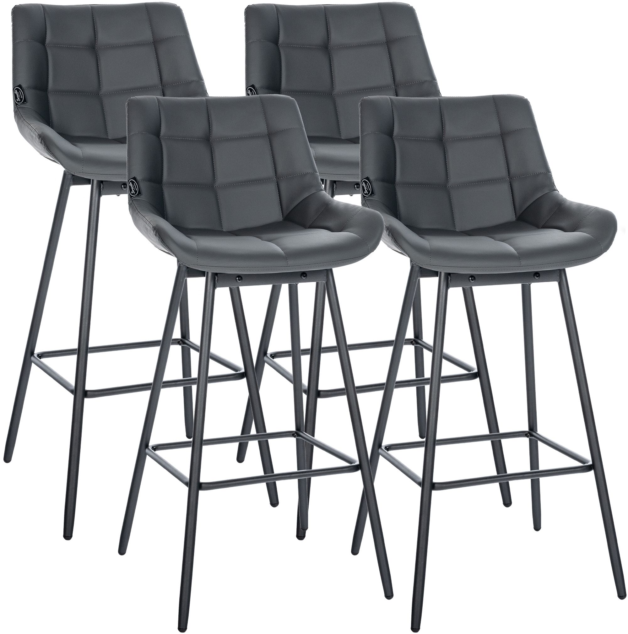 4er Set Barhocker Weston Schwenkbar Kunstleder