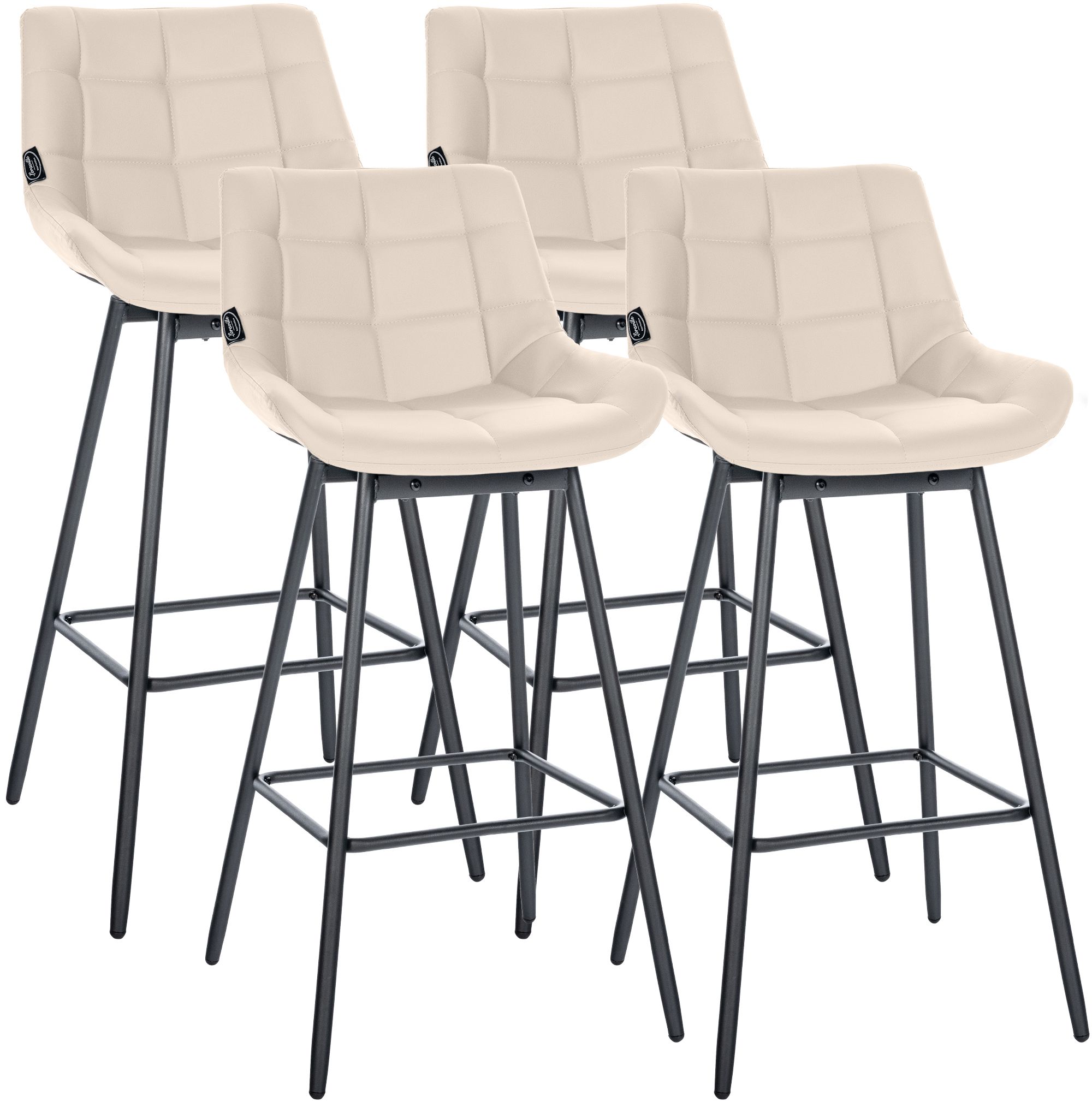 4er Set Barhocker Weston Schwenkbar Kunstleder