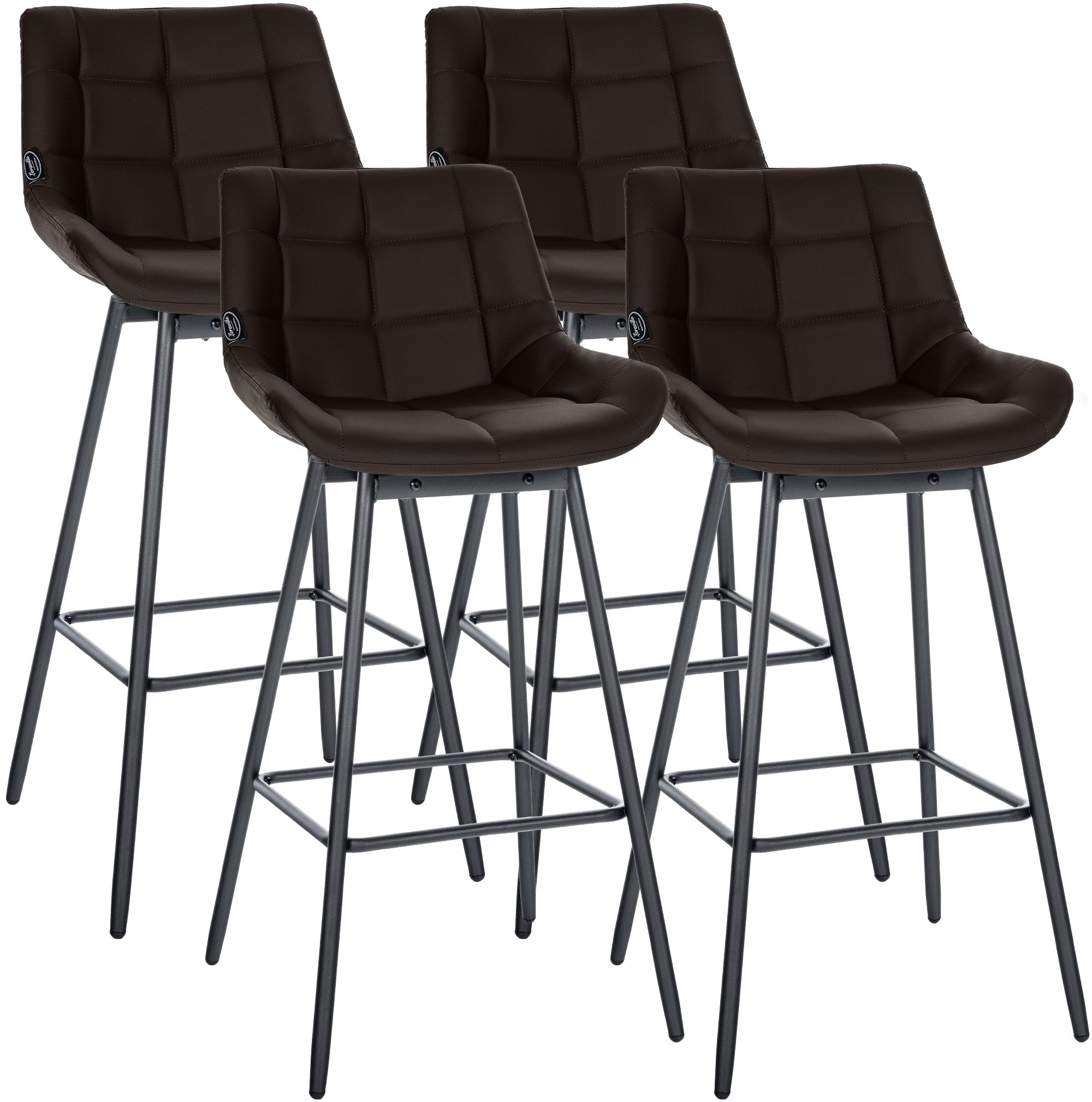 4er Set Barhocker Weston Schwenkbar Kunstleder