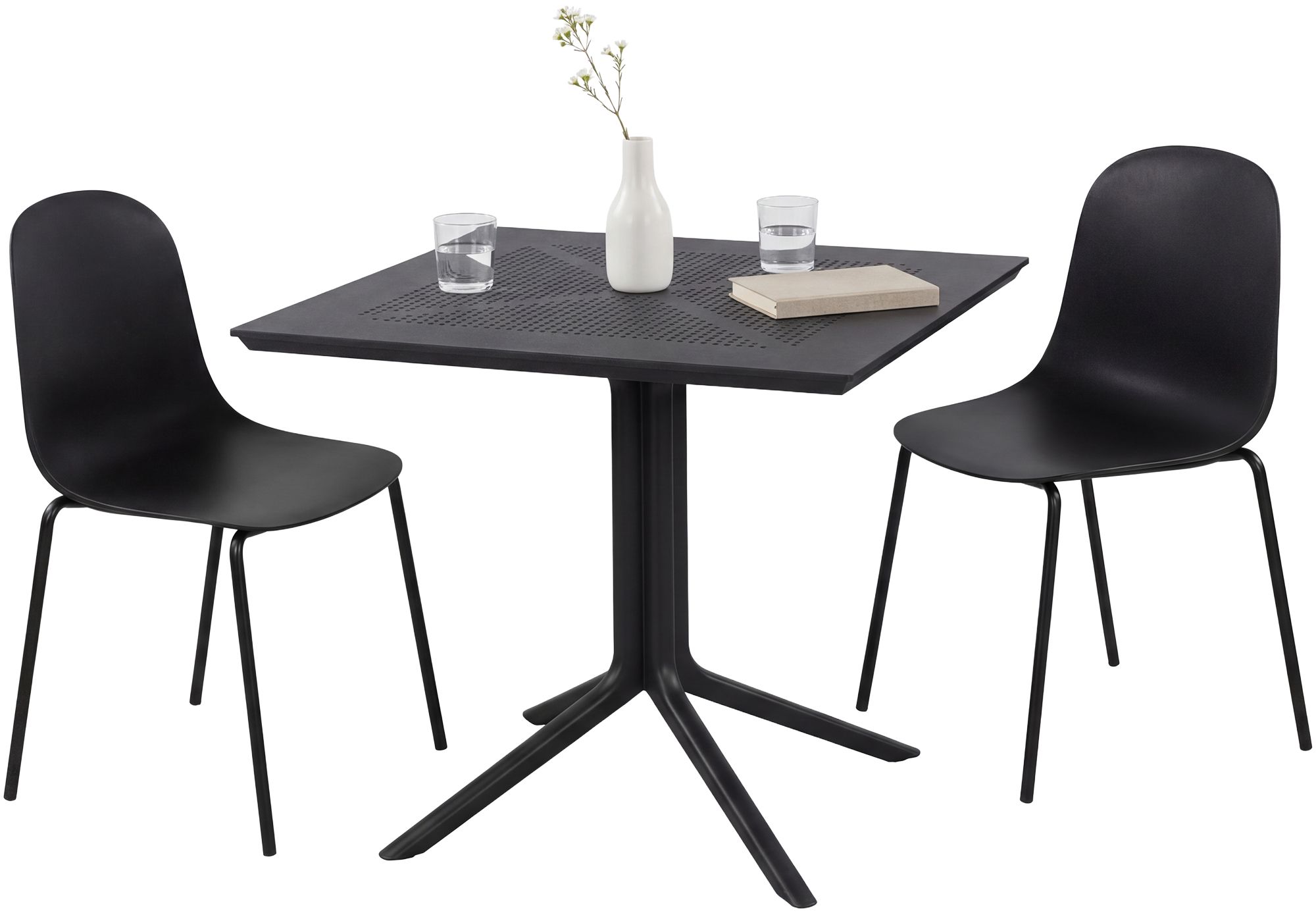 Gartenmöbel-Set Zeron mit 2 Stühlen