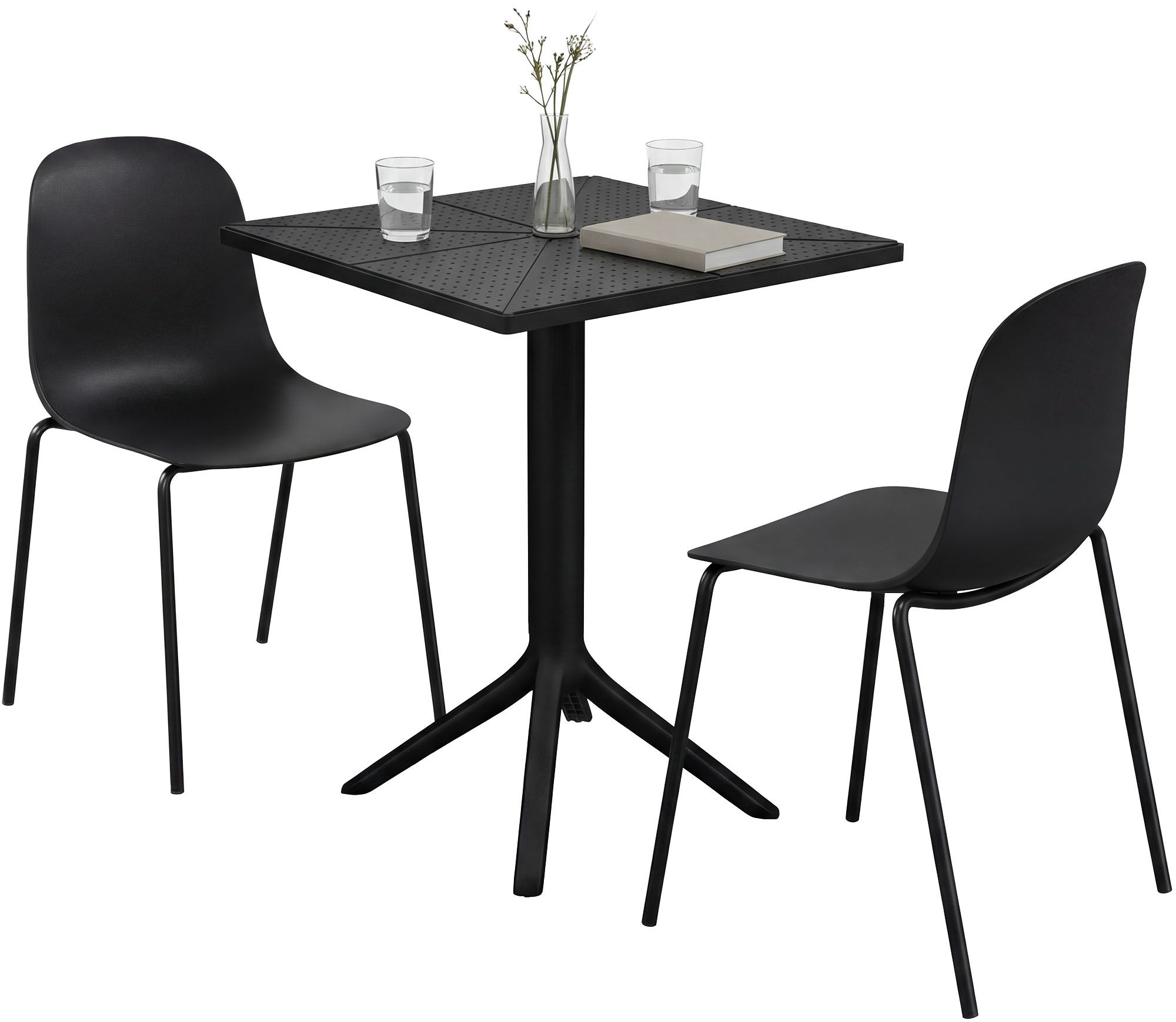 Gartenmöbel-Set Nerra mit 2 Stühlen