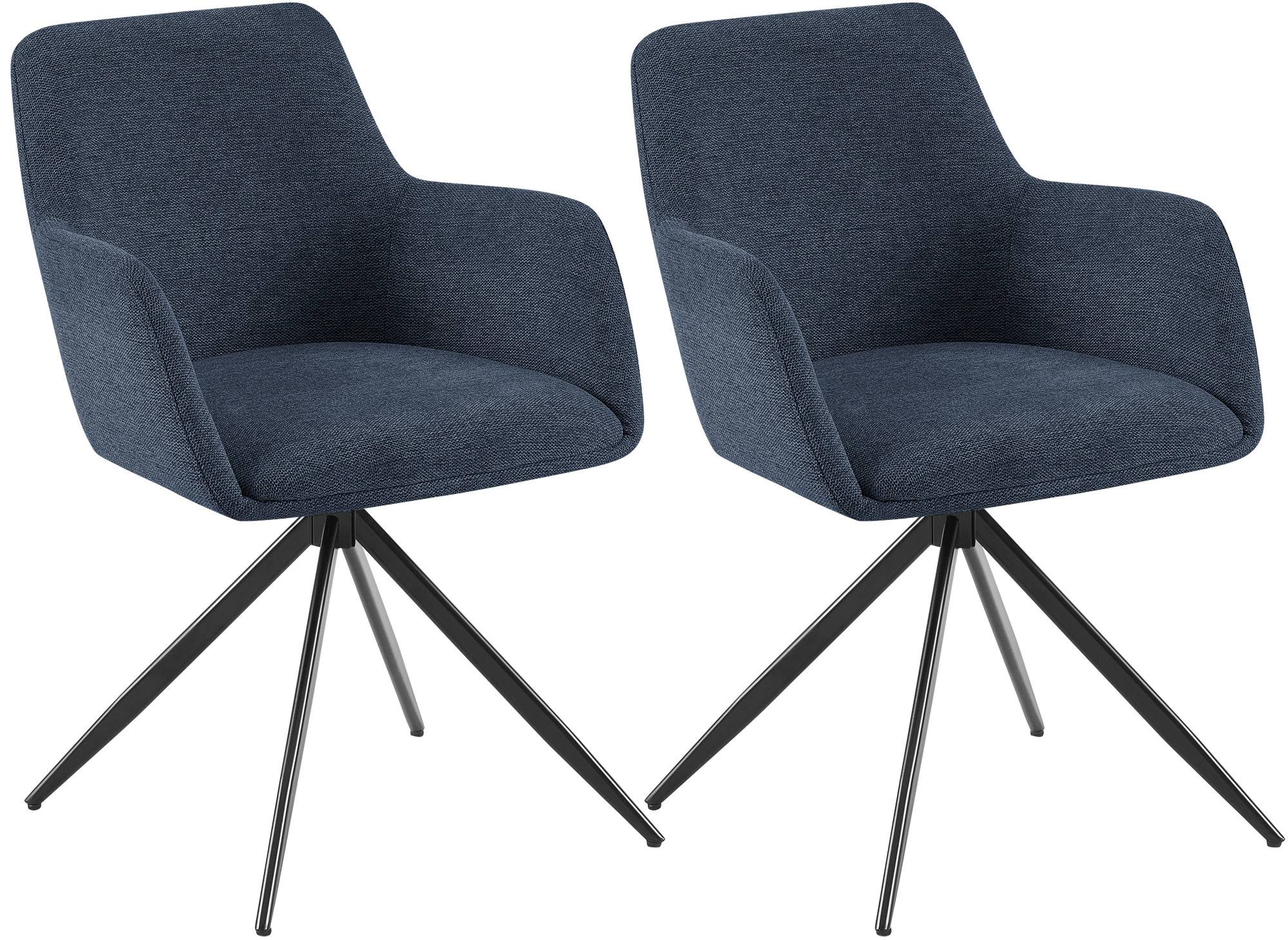 2er Set Esszimmerstuhl Olema Stoff