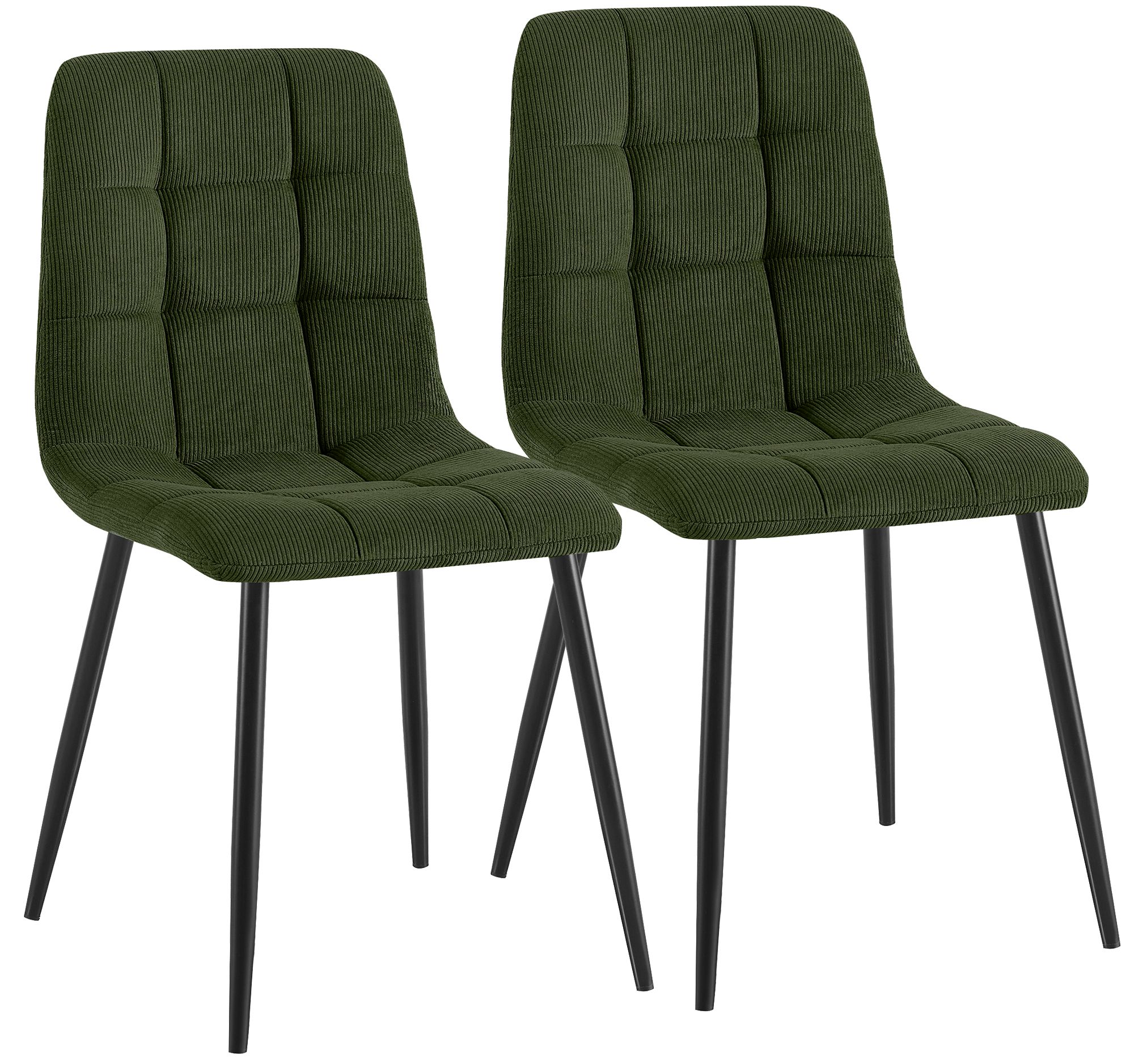 2er Set Esszimmerstuhl Antibes Cord
