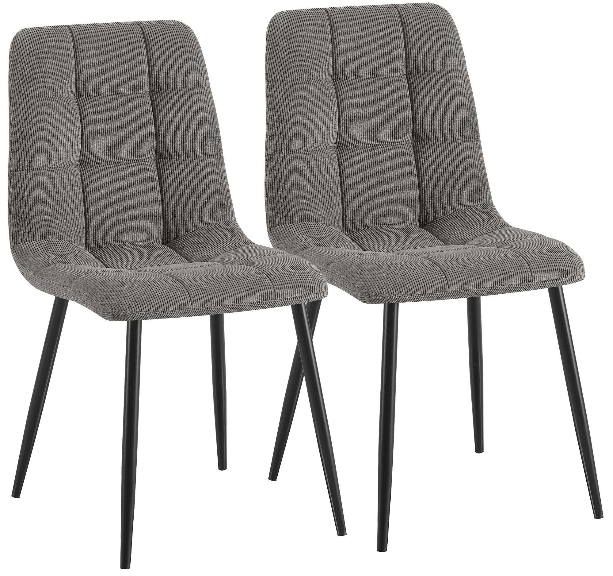 2er Set Esszimmerstuhl Antibes Cord