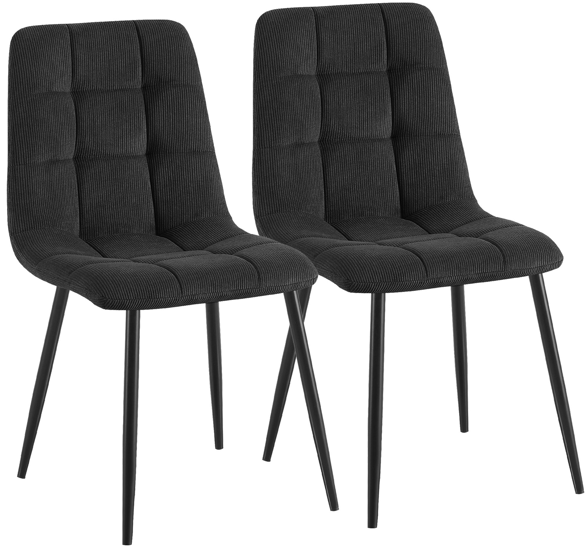 2er Set Esszimmerstuhl Antibes Cord