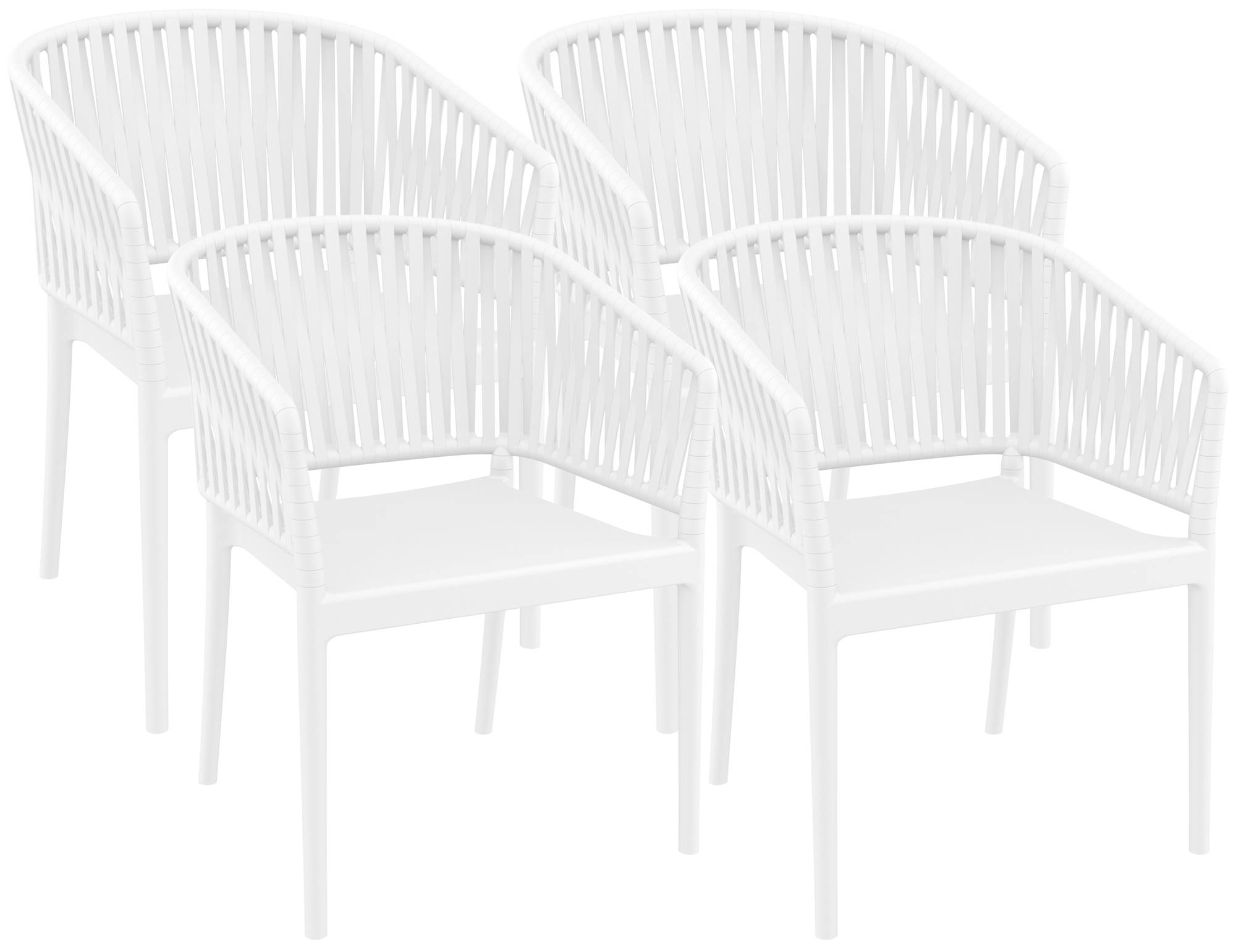 4er Set Stühle Portofino mit Armlehne
