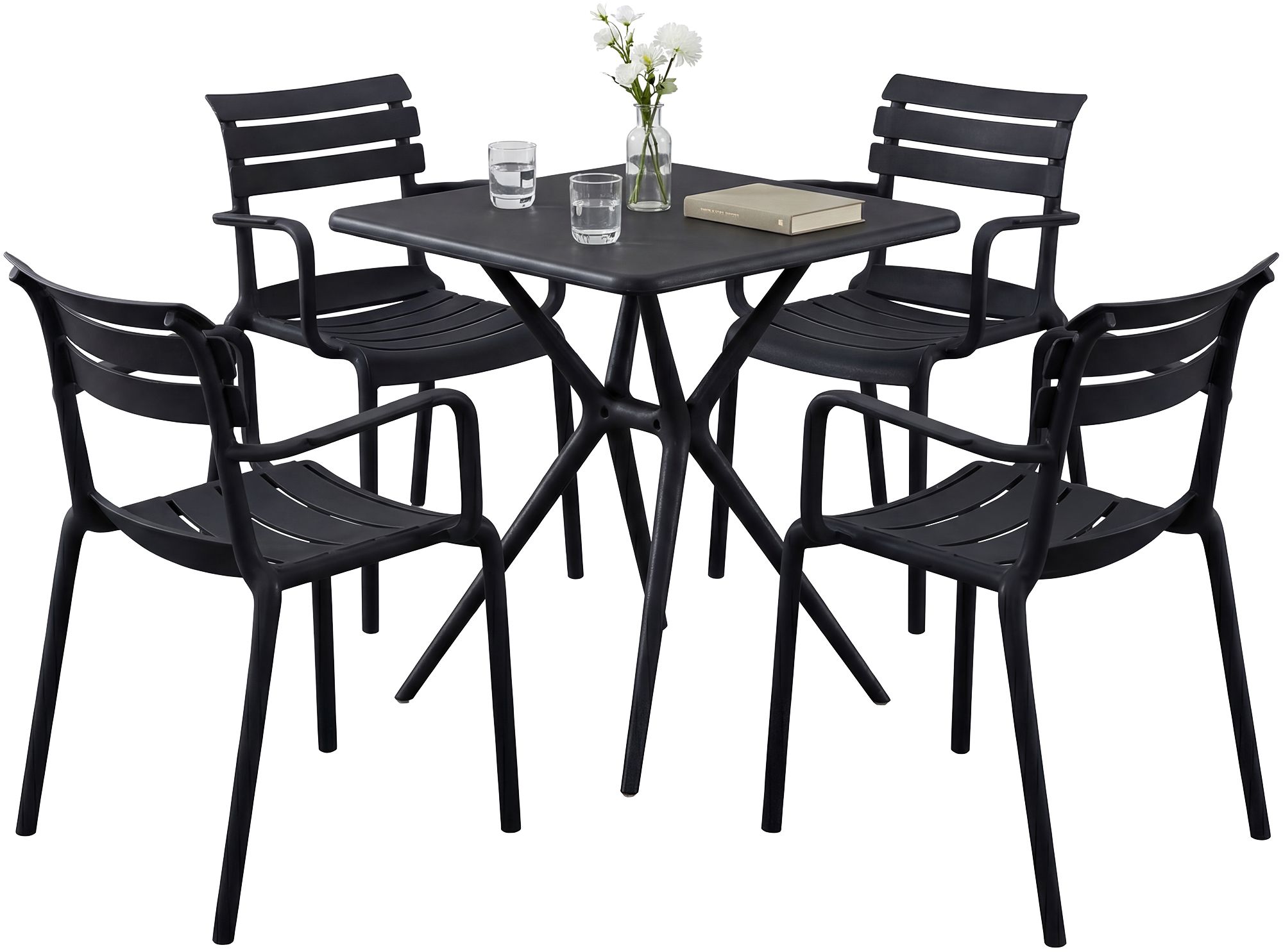Gartenmöbel-Set Avena mit 4 Stühlen