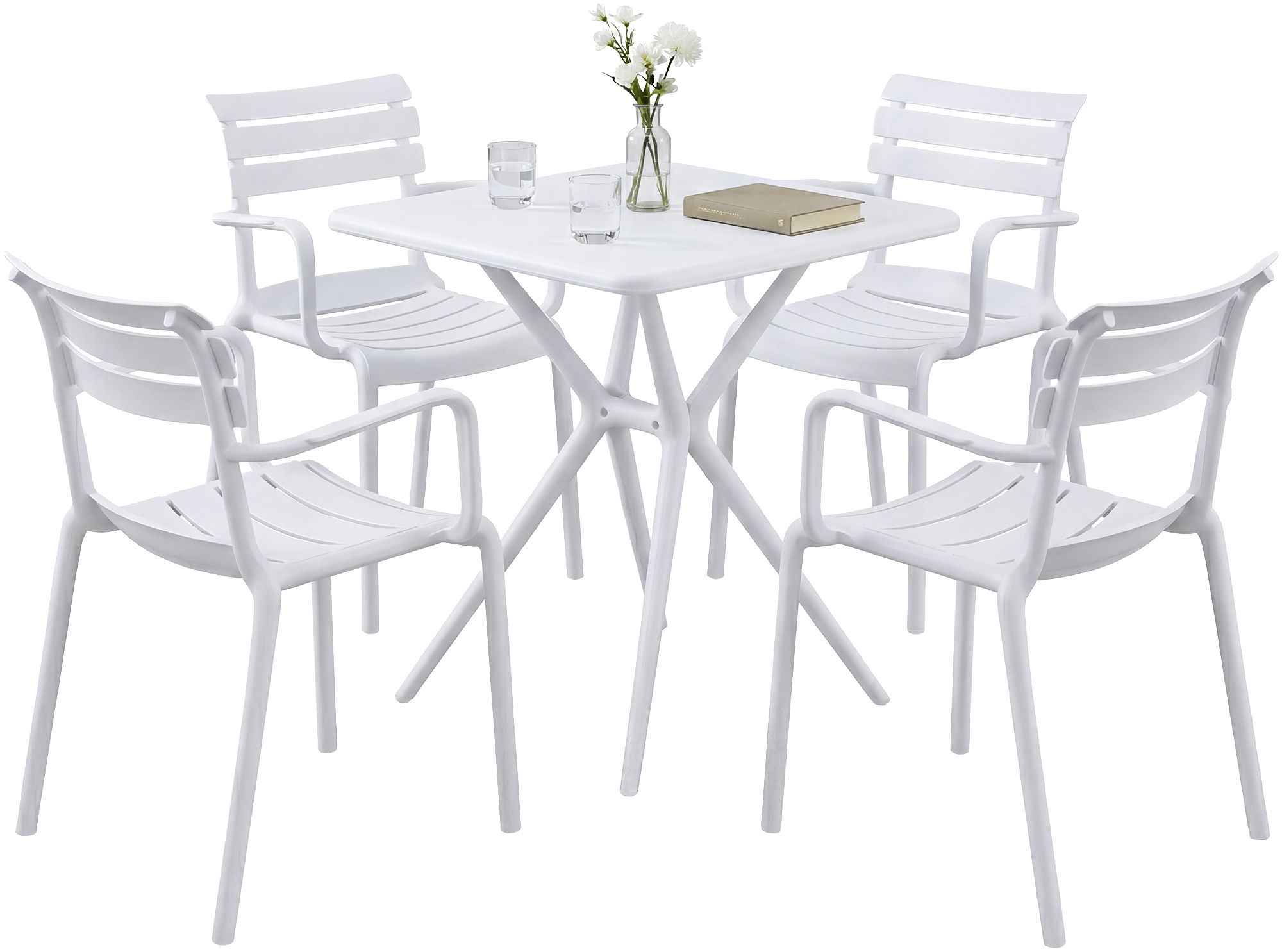Gartenmöbel-Set Avena mit 4 Stühlen