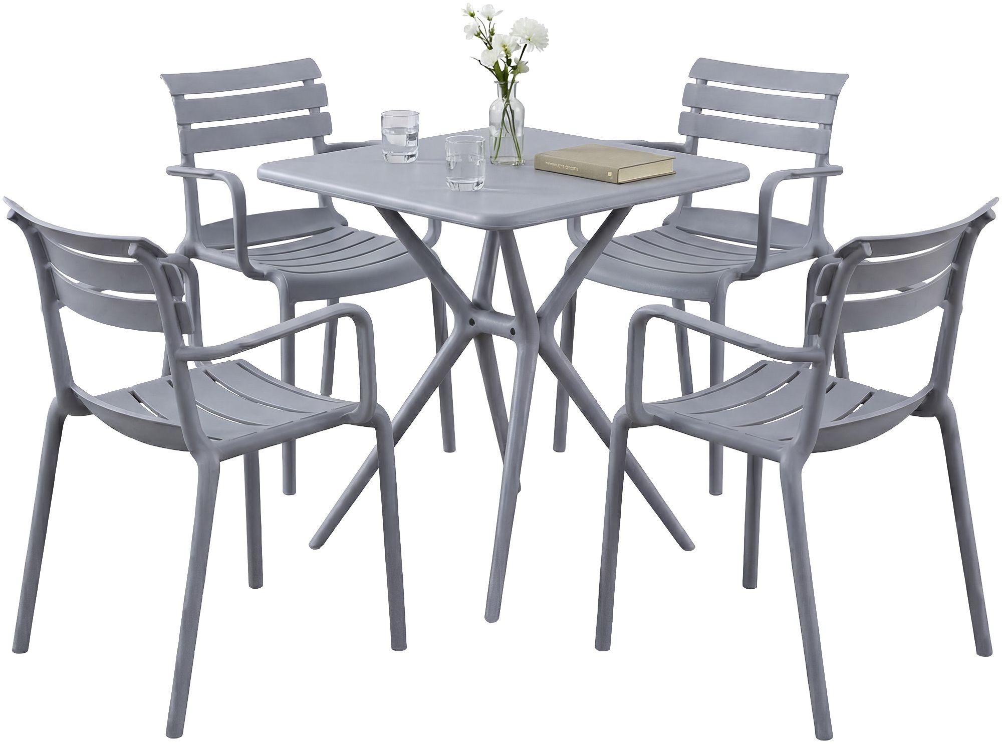 Gartenmöbel-Set Avena mit 4 Stühlen