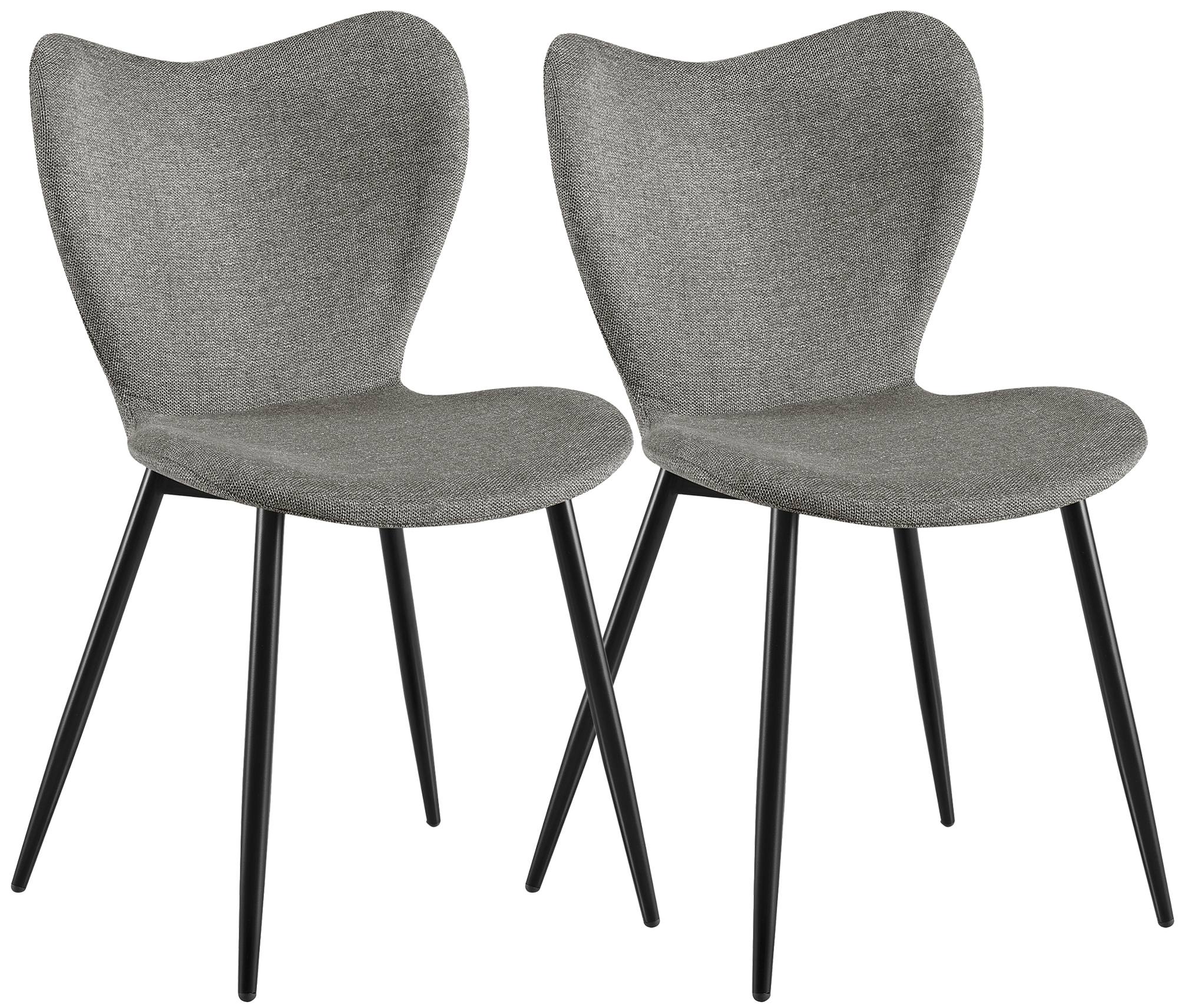 2er Set Esszimmerstuhl Maika Stoff