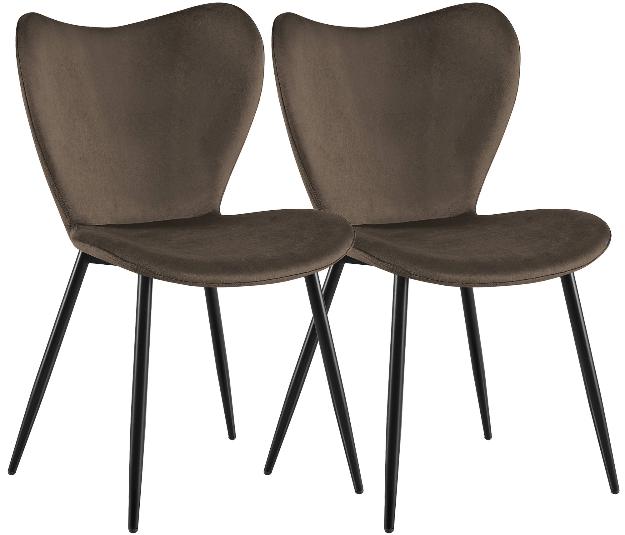 2er Set Esszimmerstuhl Maika Samt