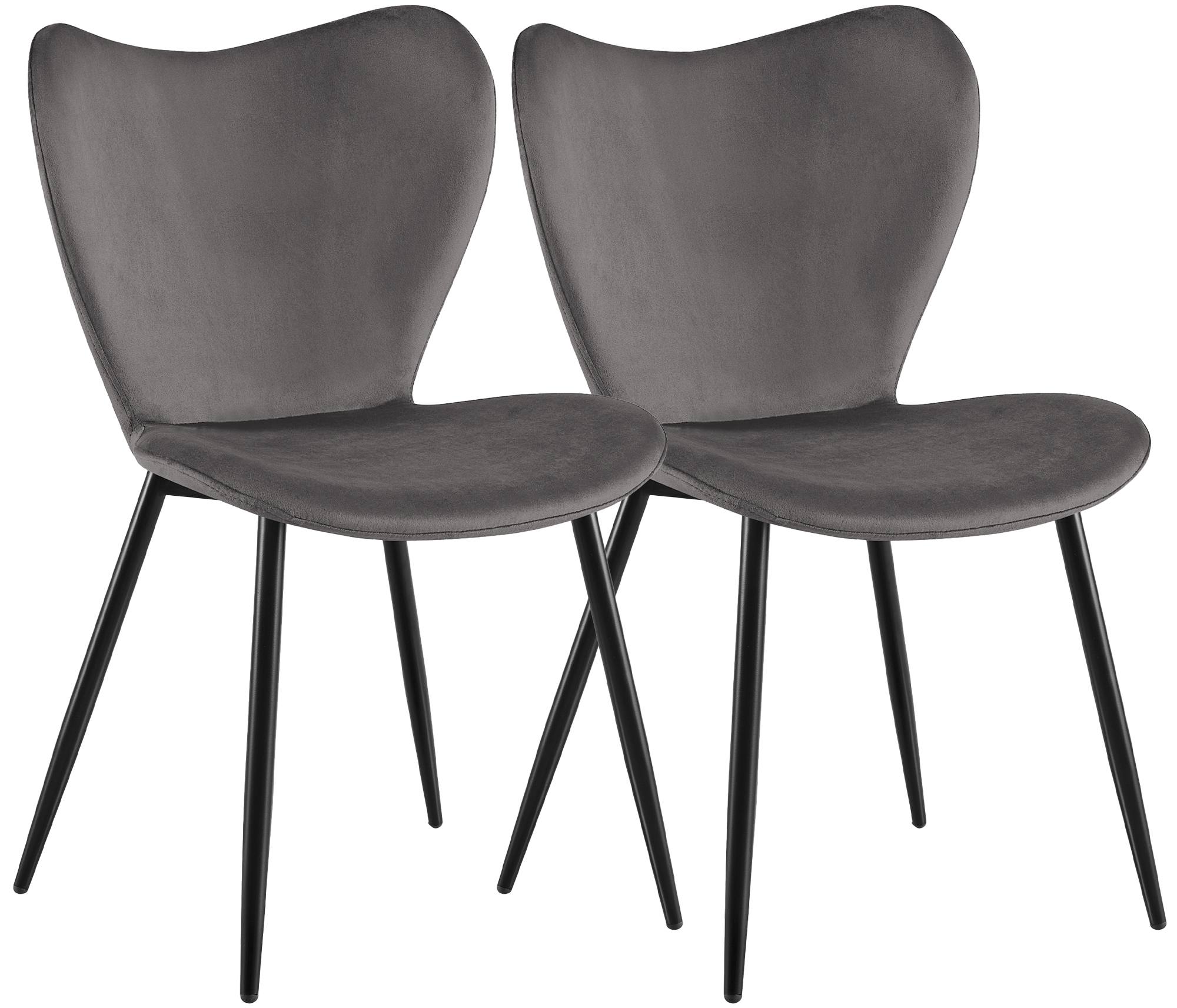 2er Set Esszimmerstuhl Maika Samt