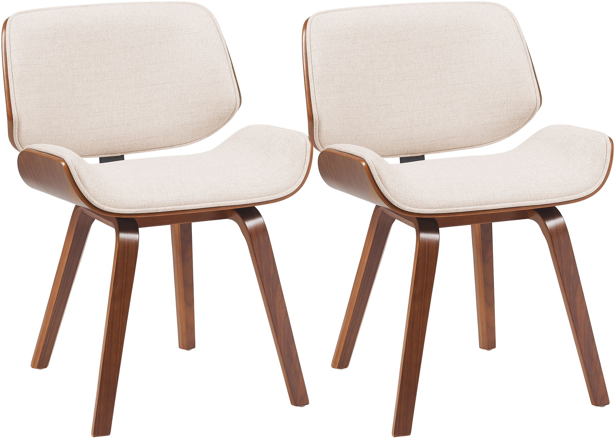 2er Set Besucherstuhl Beverley Stoff