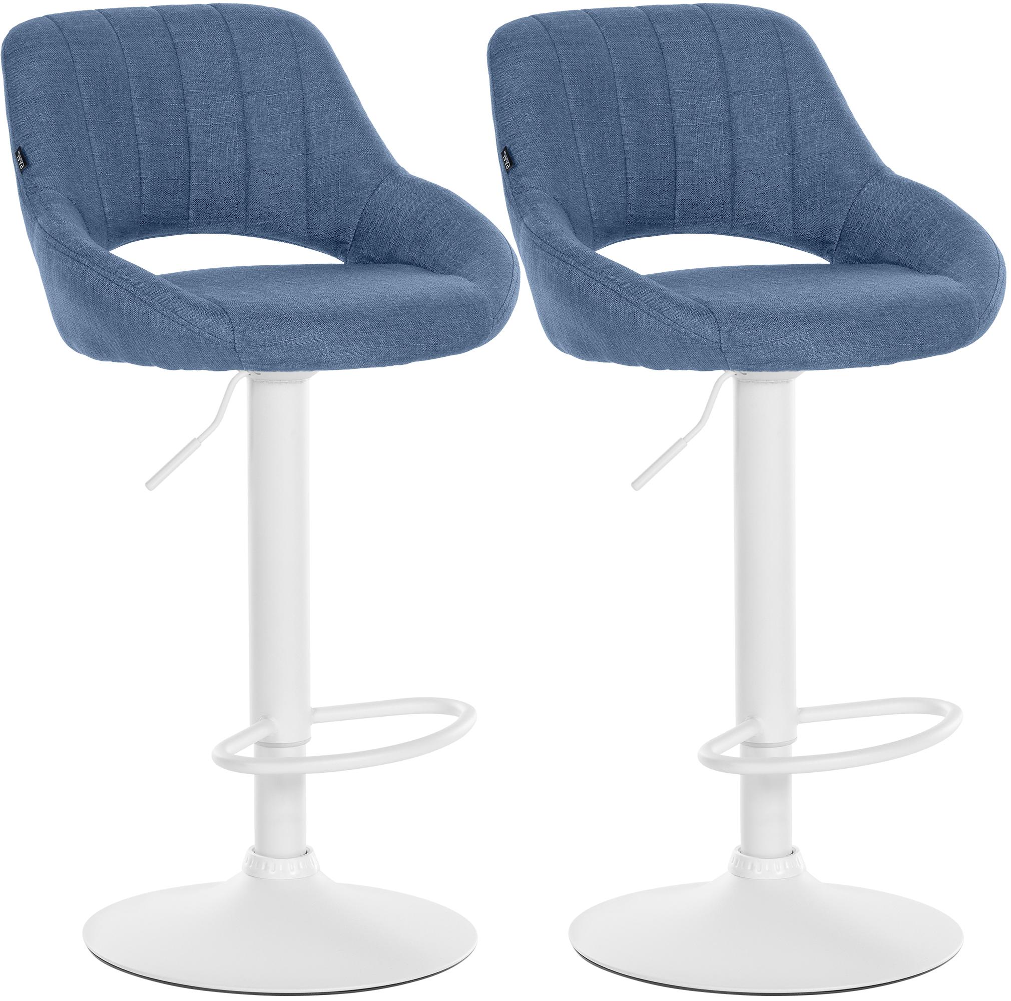 2er Set Barhocker Milet Stoff W