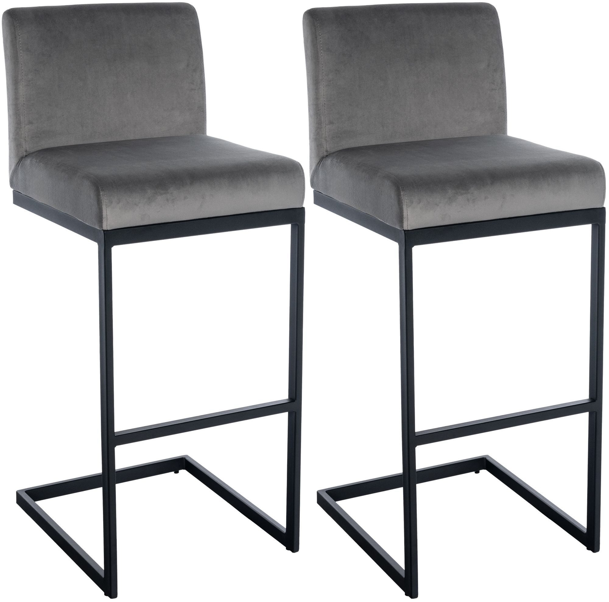2er Set Barhocker Hopewell Samt B