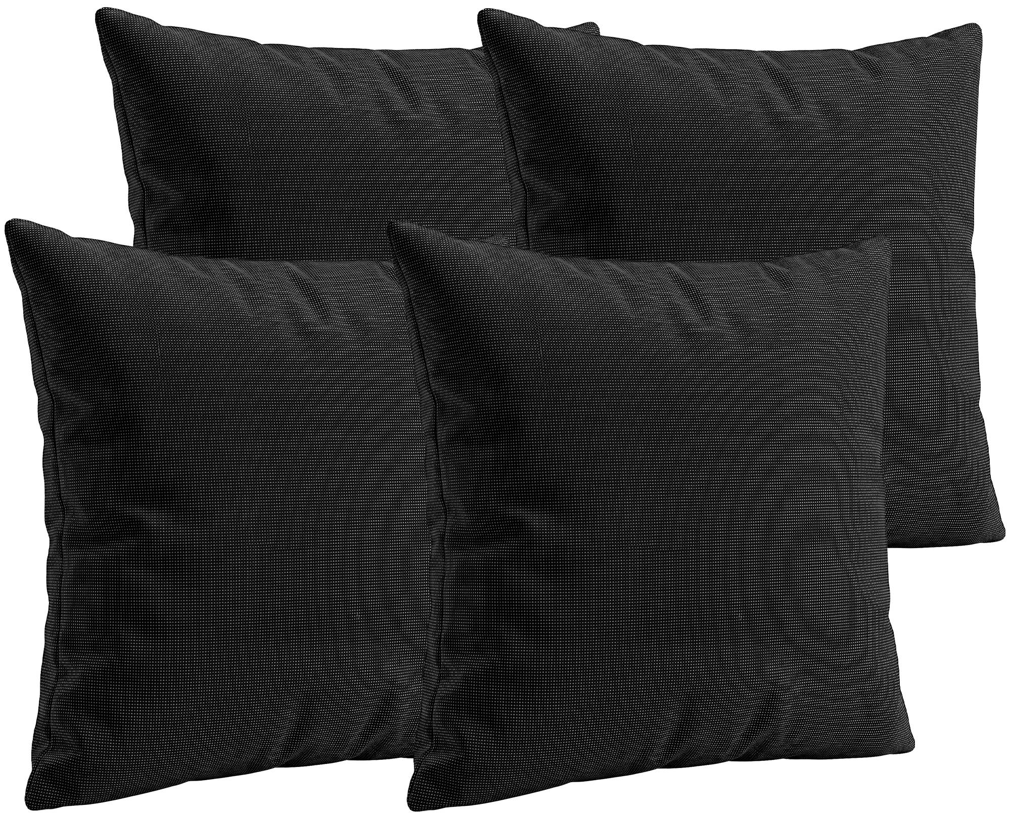 4er Set Deko-Kissen 45x45 cm