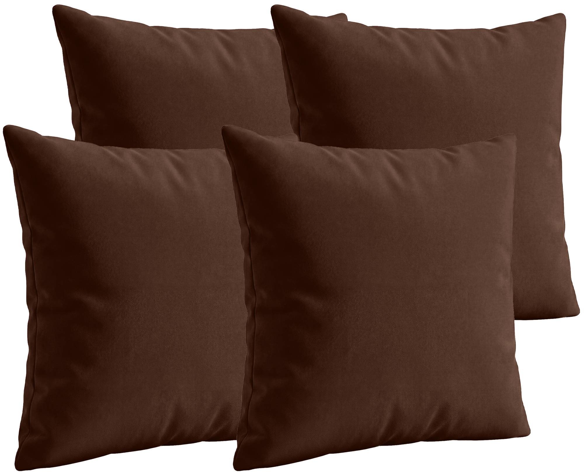 4er Set Deko-Kissen 45x45 cm