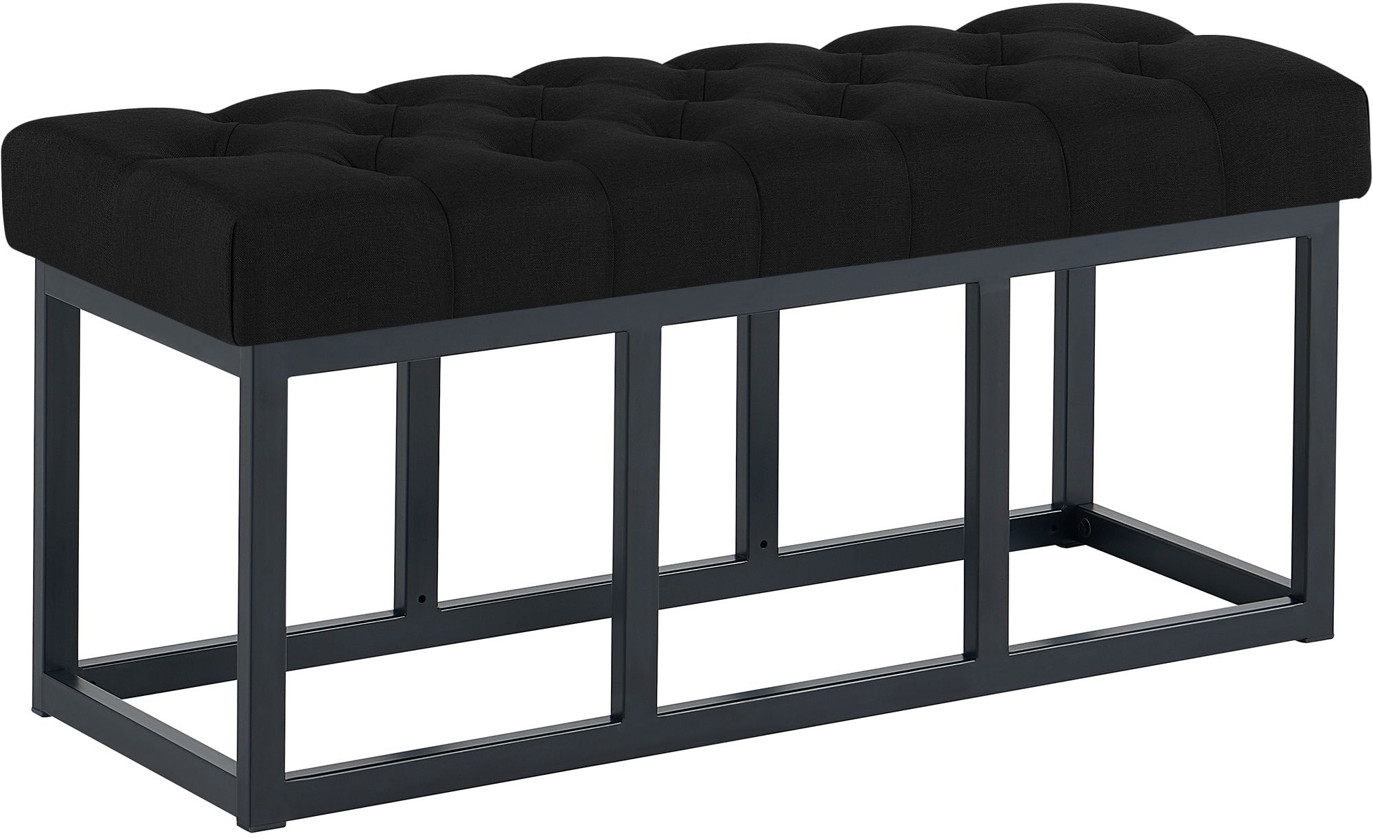 Sitzbank Amun Stoff Schwarz 100 cm