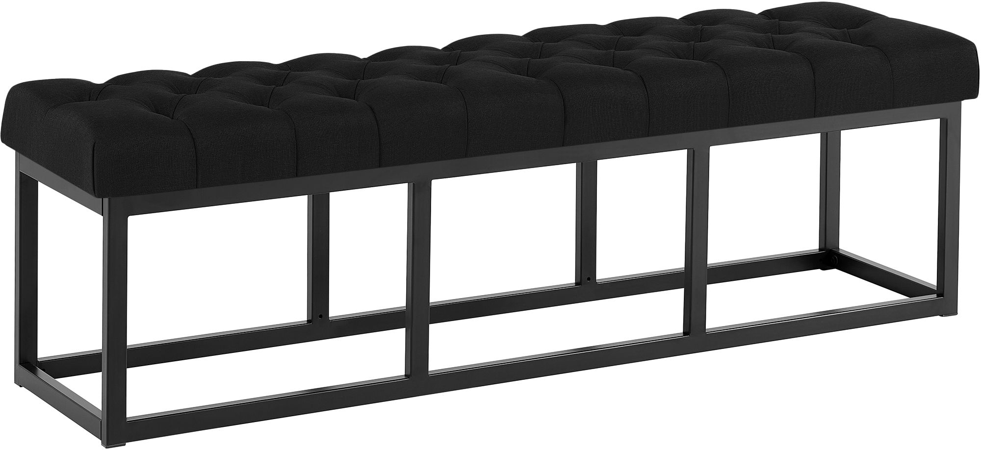 Sitzbank Amun Stoff Schwarz 150 cm