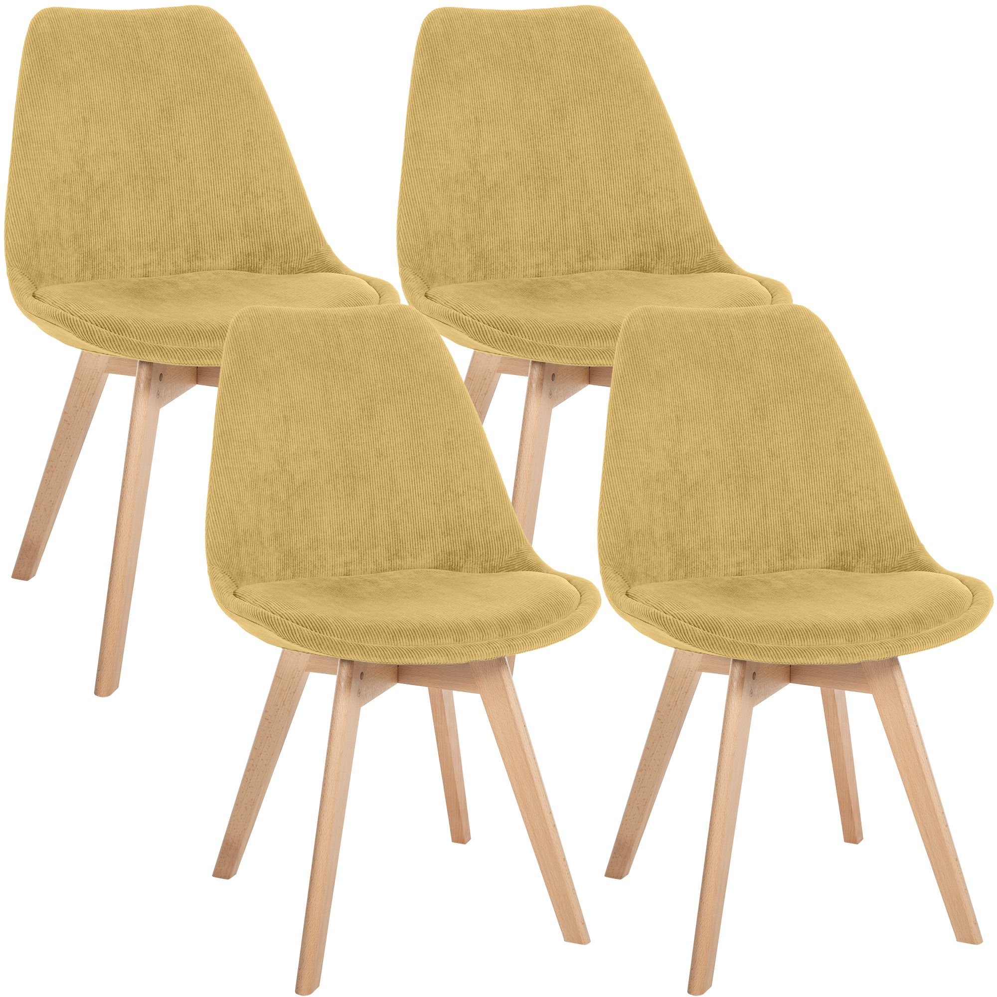 4er Set Stuhl Linares Cord