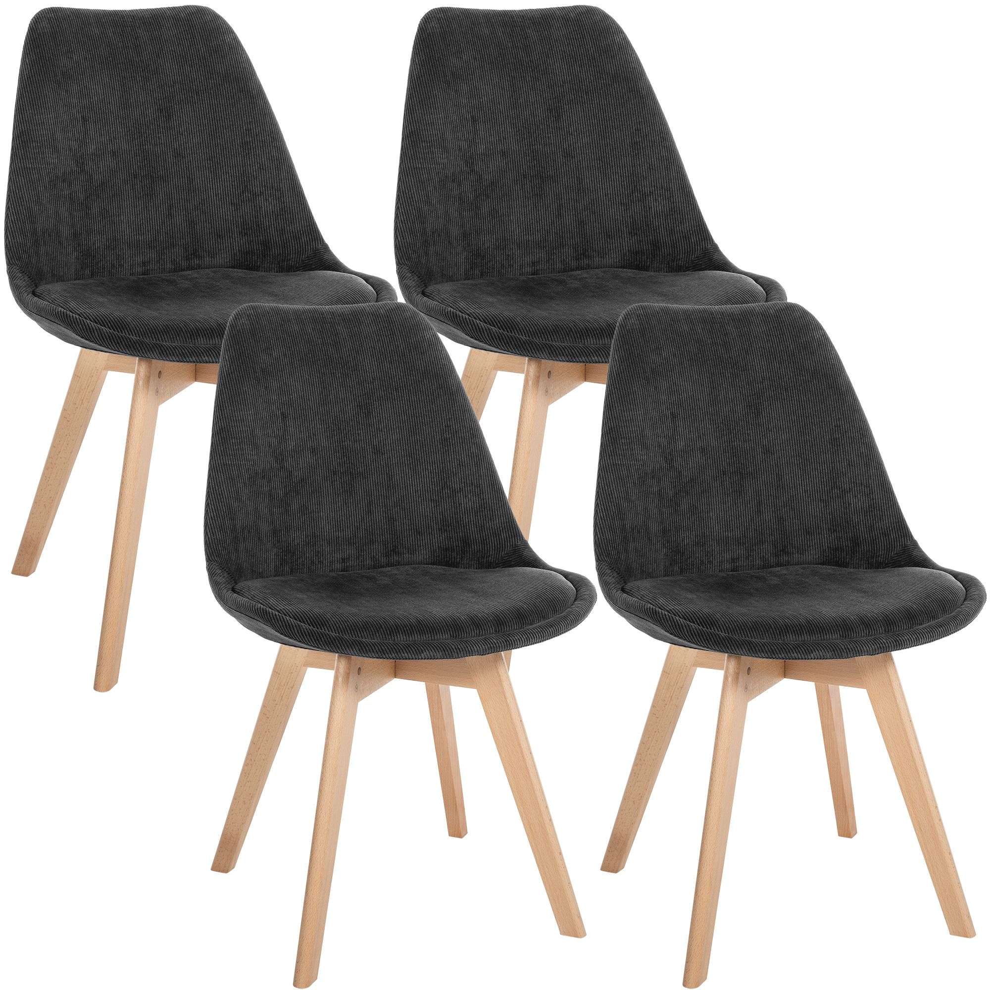 4er Set Stuhl Linares Cord