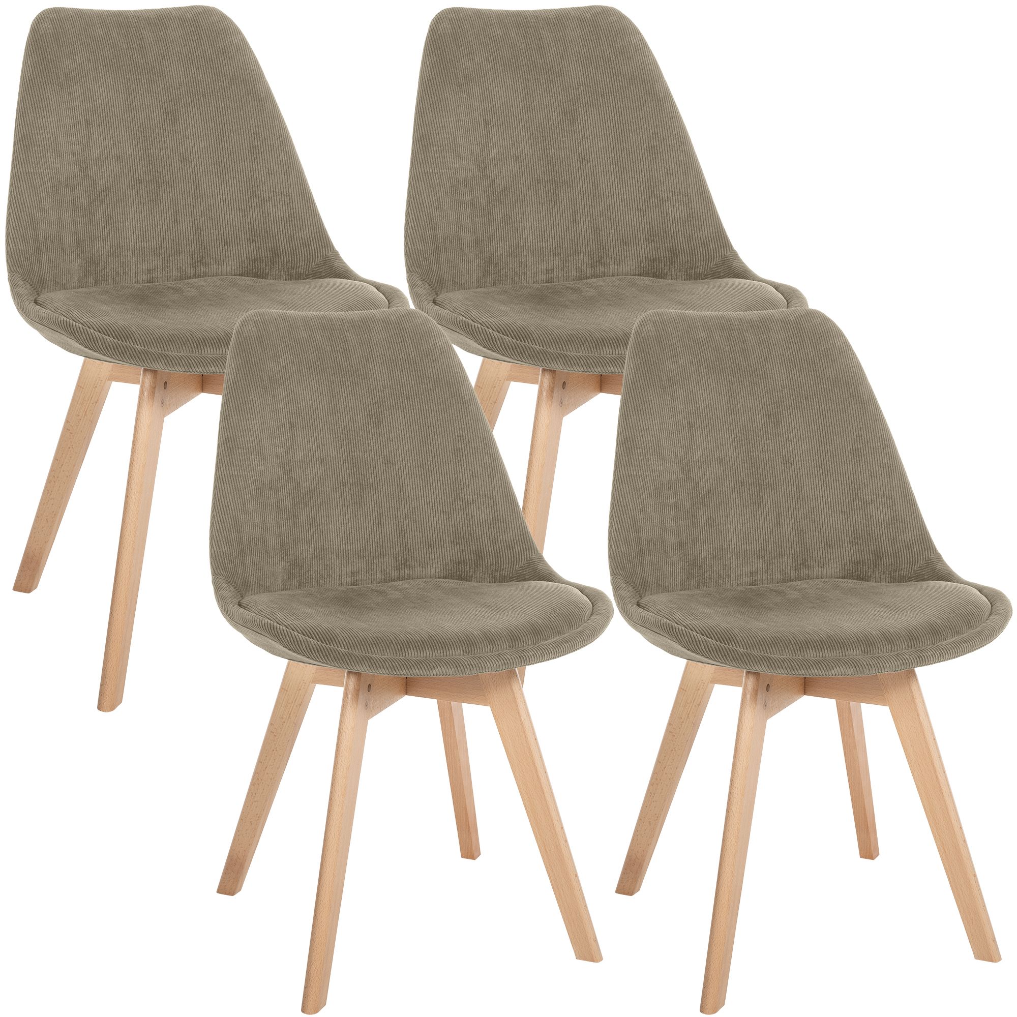 4er Set Stuhl Linares Cord