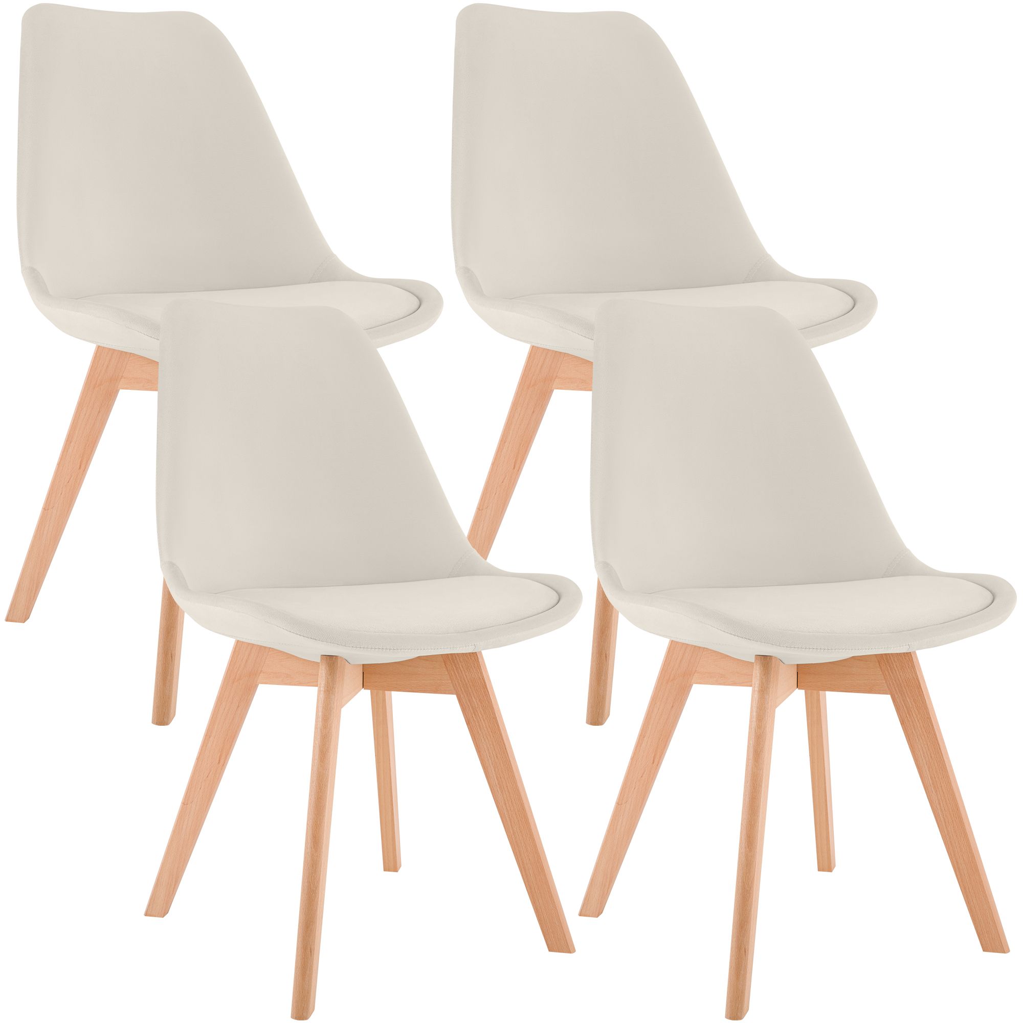 4er Set Stuhl Linares Samt