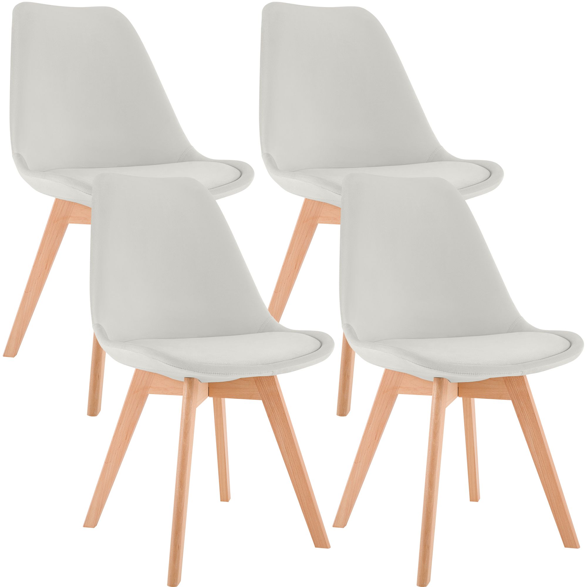 4er Set Stuhl Linares Samt