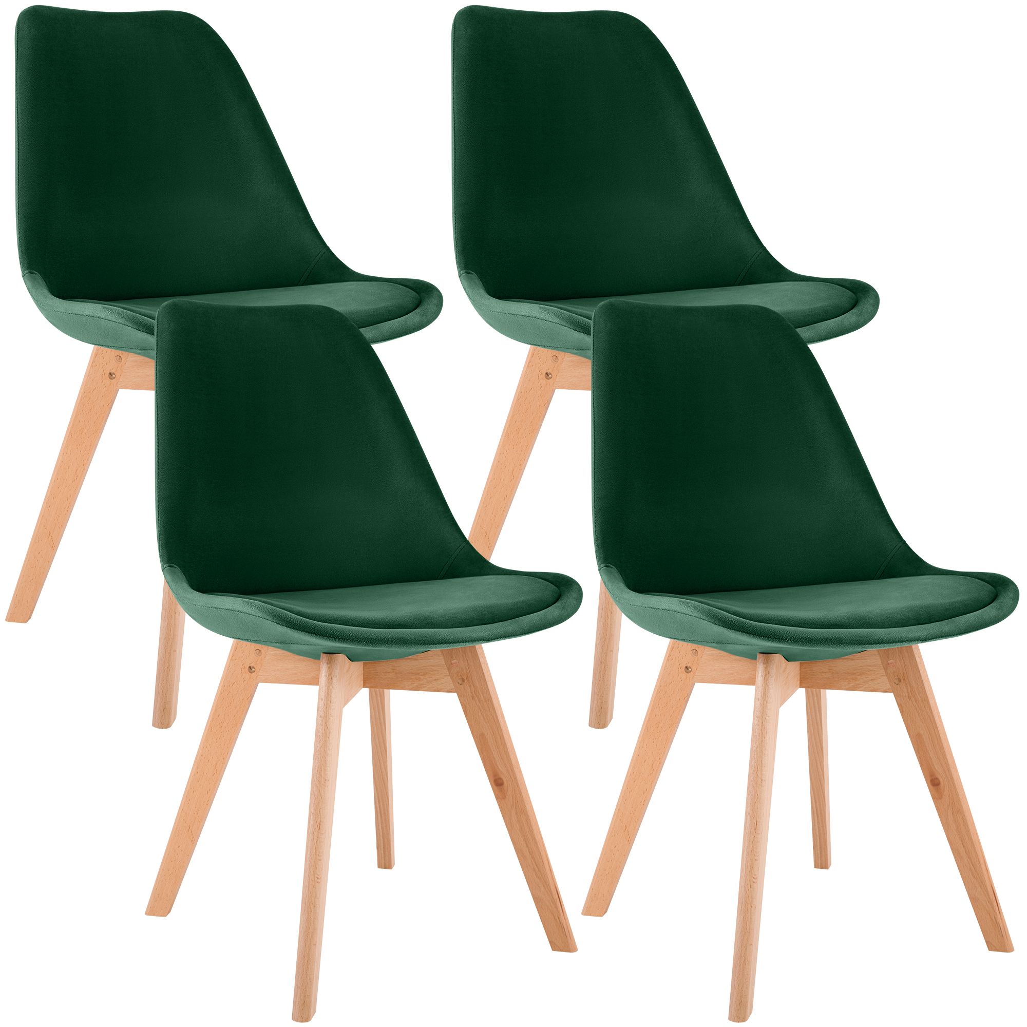 4er Set Stuhl Linares Samt