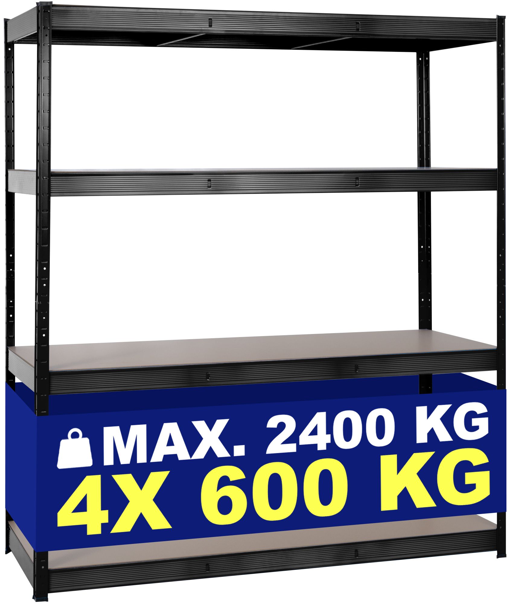 Schwerlastregal 160x60x180 cm