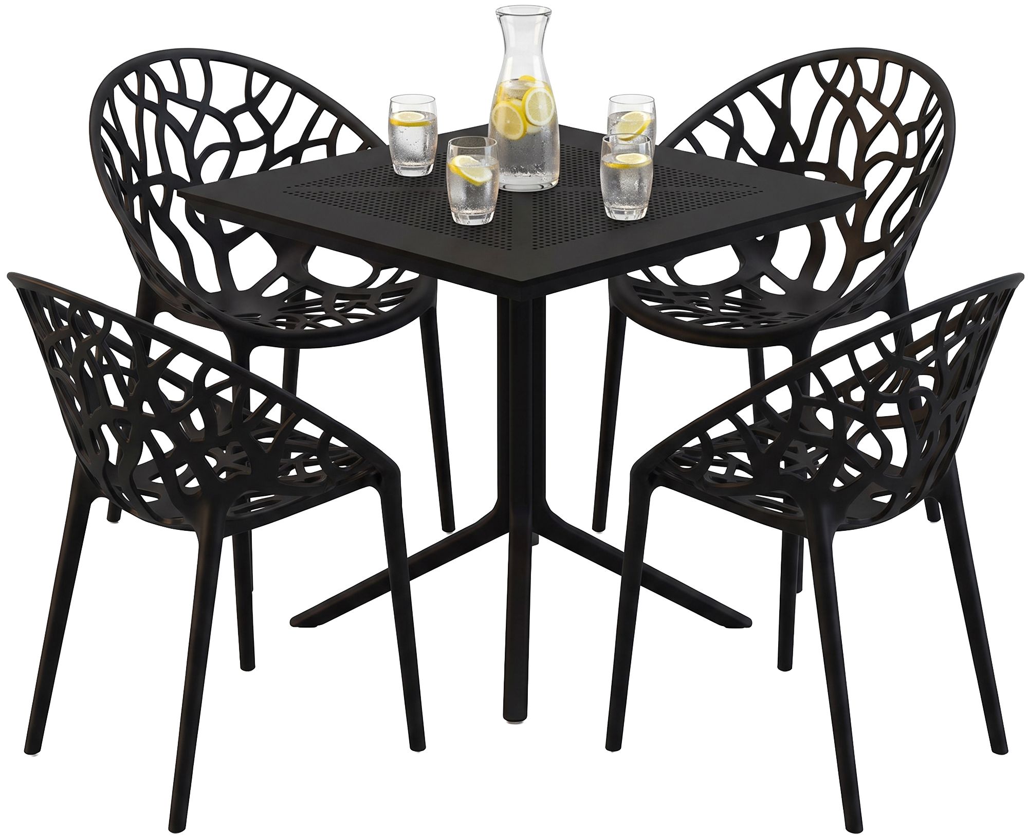Gartenmöbel-Set Avara mit 4 Stühlen
