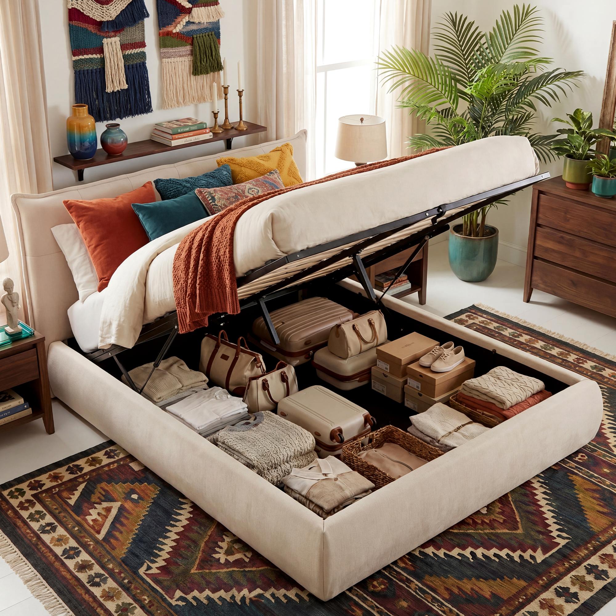 Bett Mirka 160x200 cm Stoff
