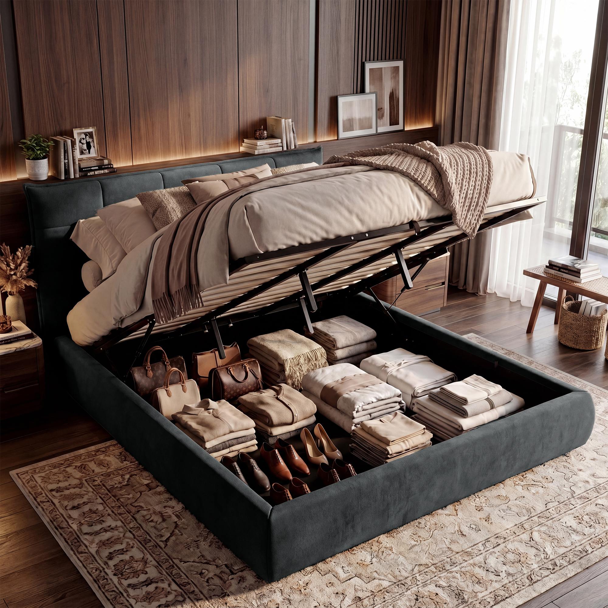 Bett Mirka 180x200 cm Stoff