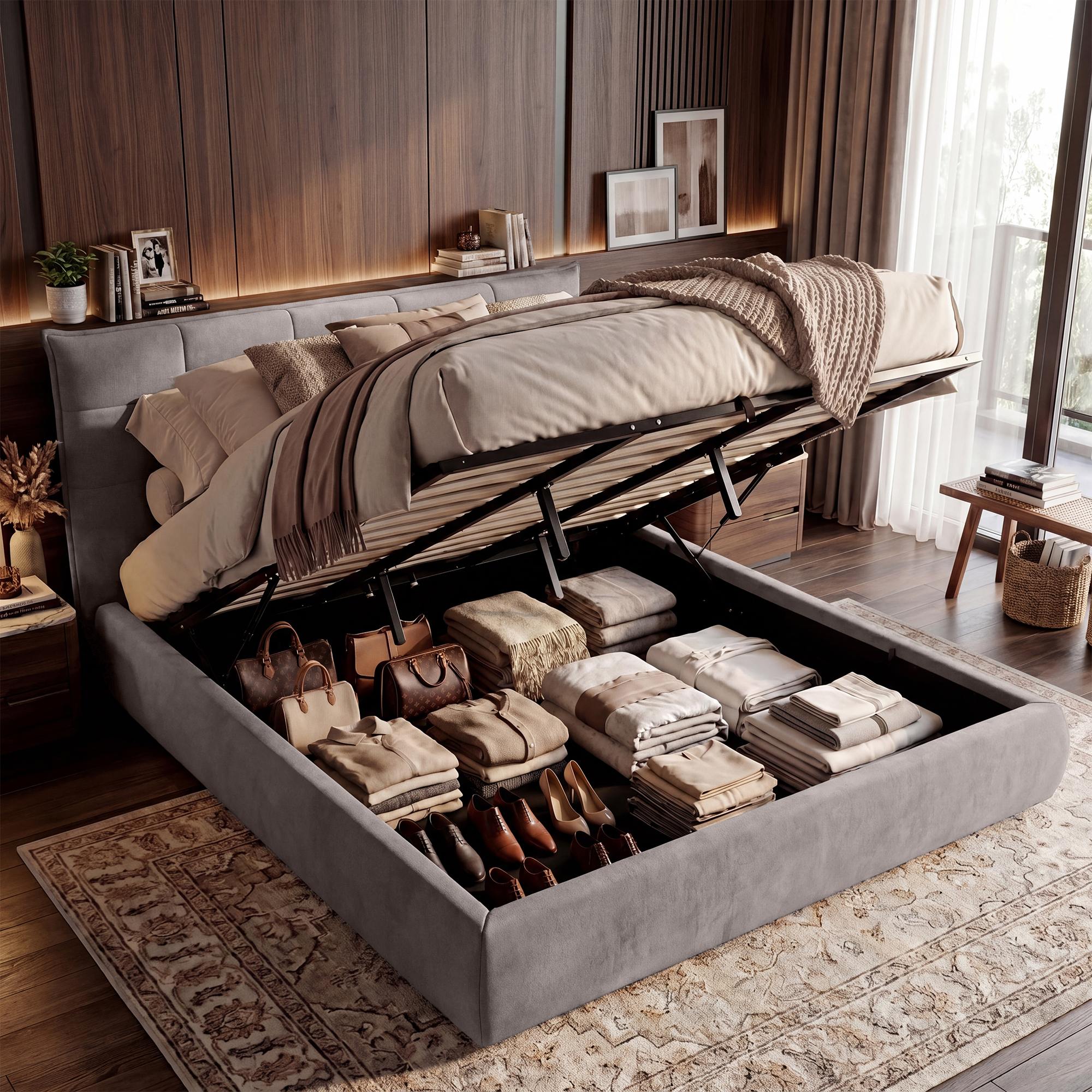 Bett Mirka 180x200 cm Stoff