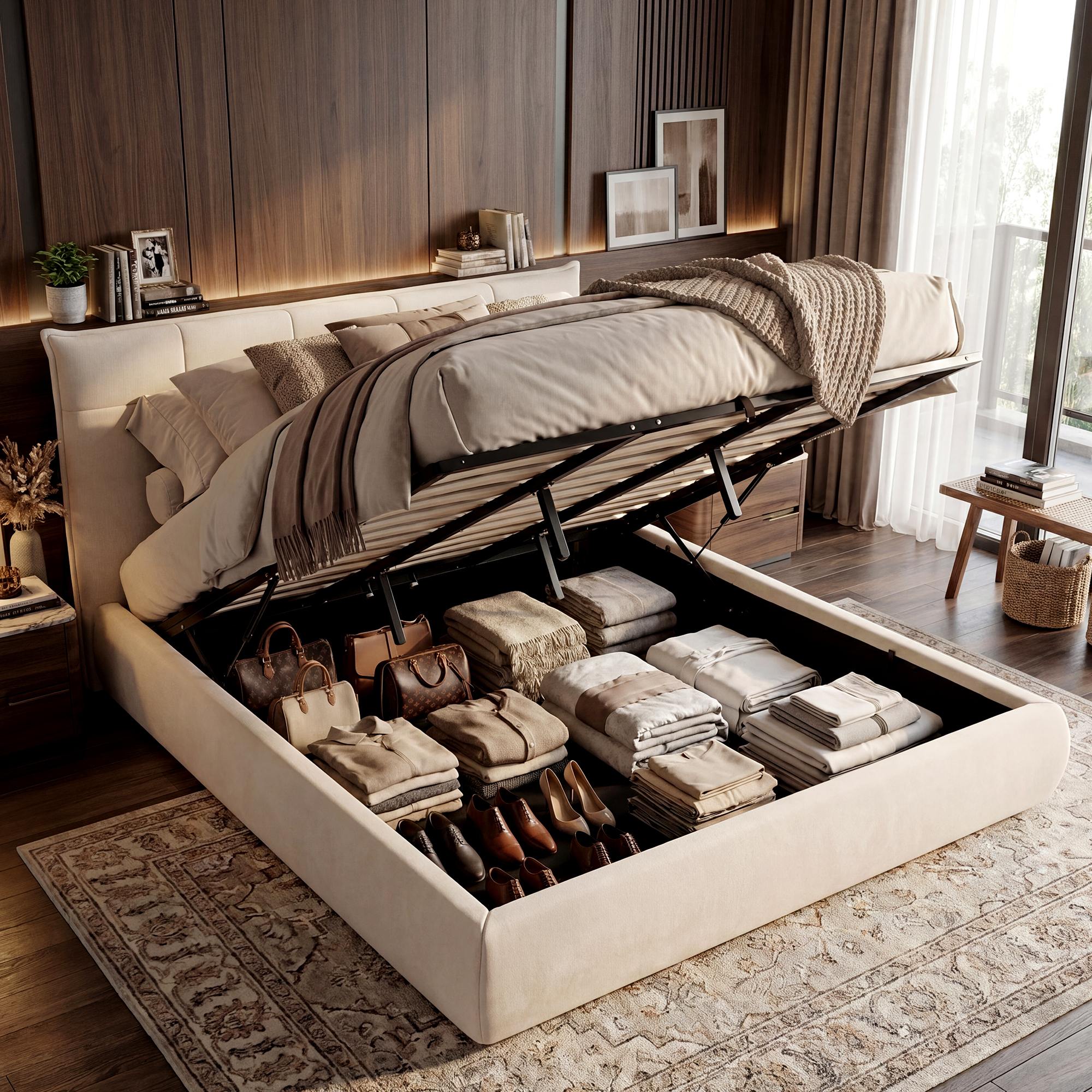 Bett Mirka 180x200 cm Stoff