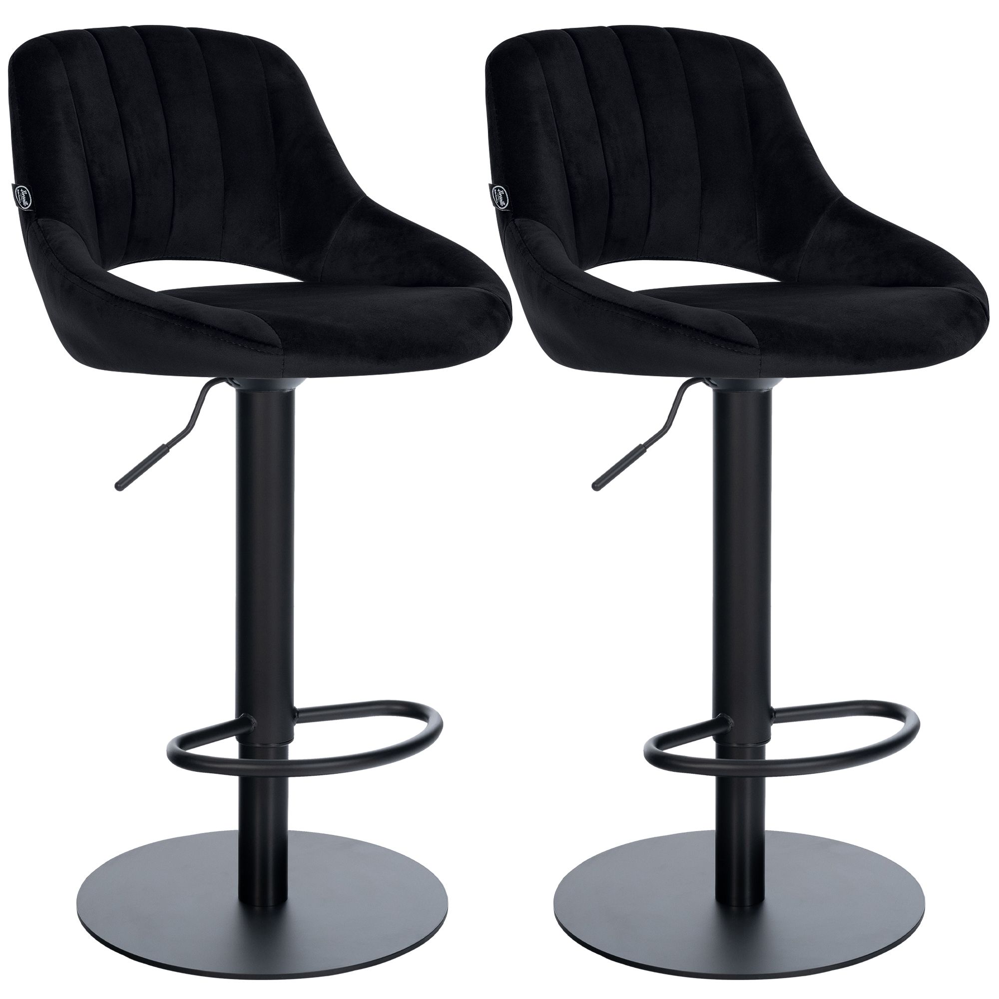 2er Set Barhocker HD Milet B Samt