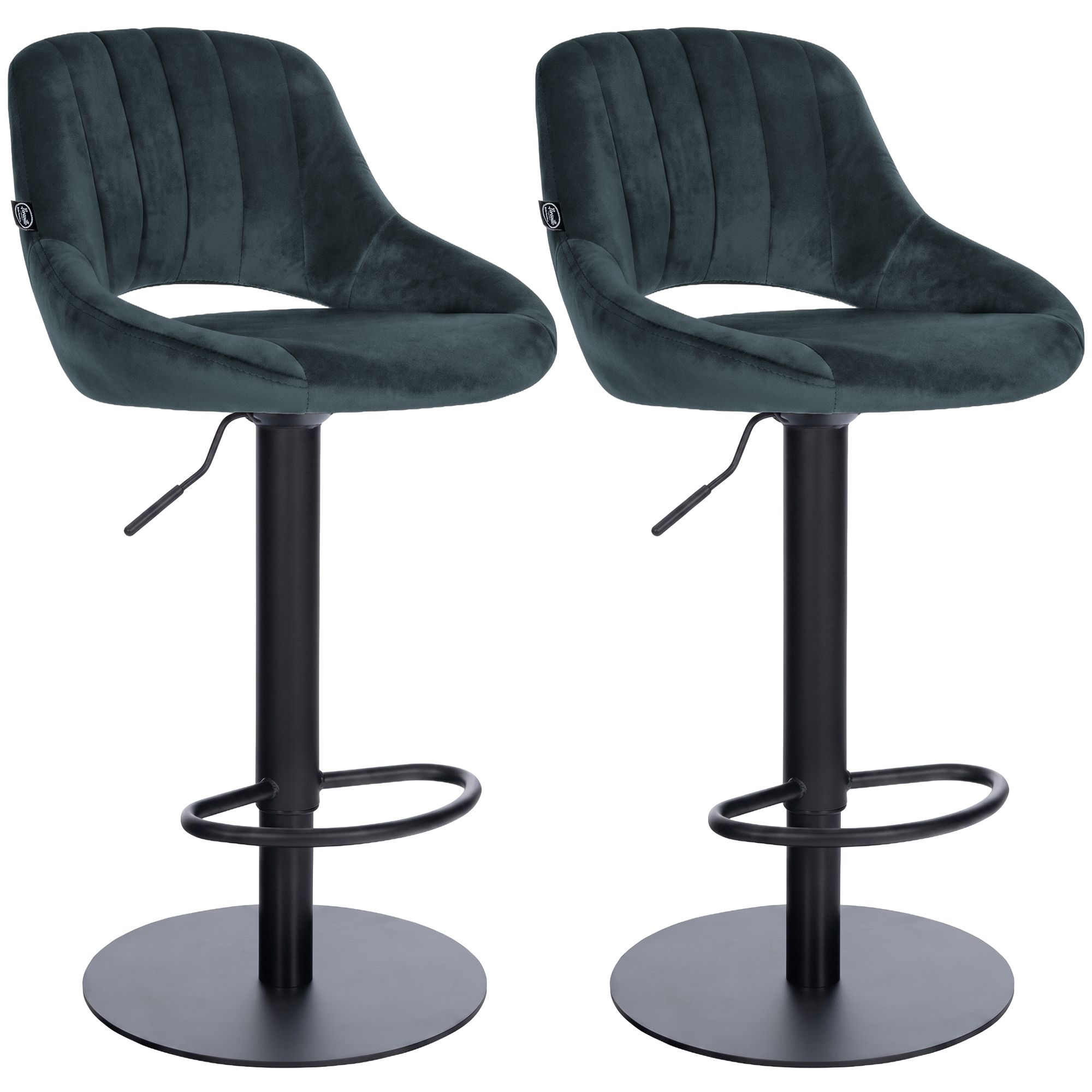 2er Set Barhocker HD Milet B Samt