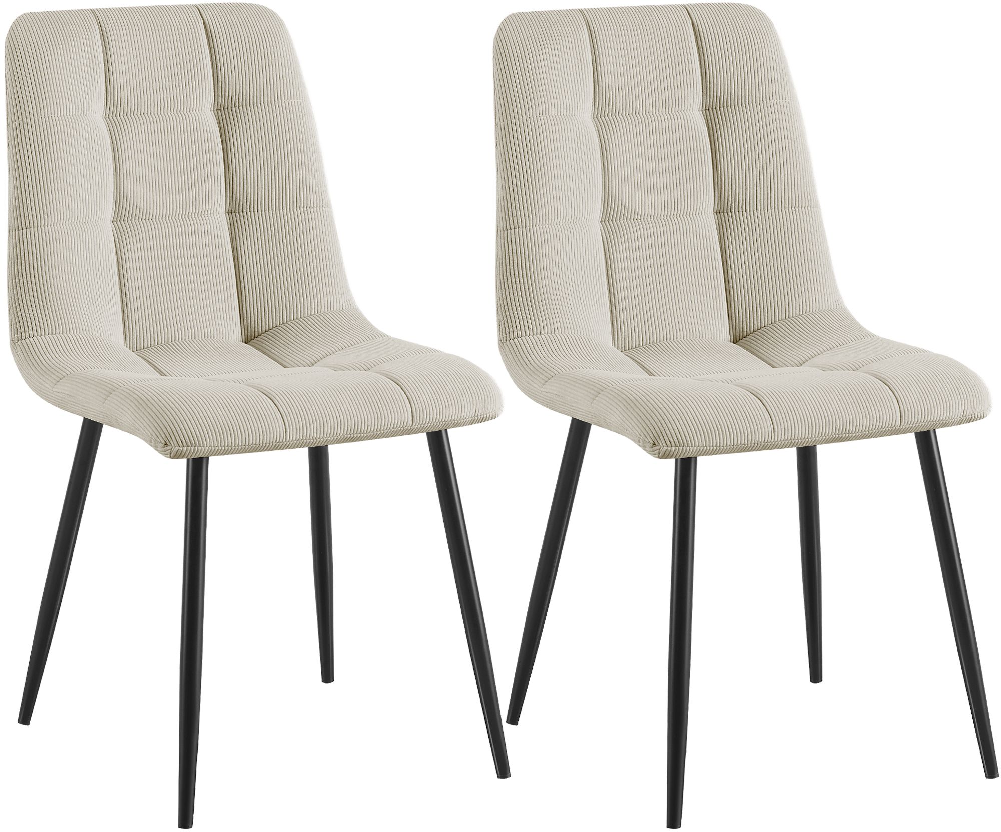 2er Set Esszimmerstuhl Tilde Cord