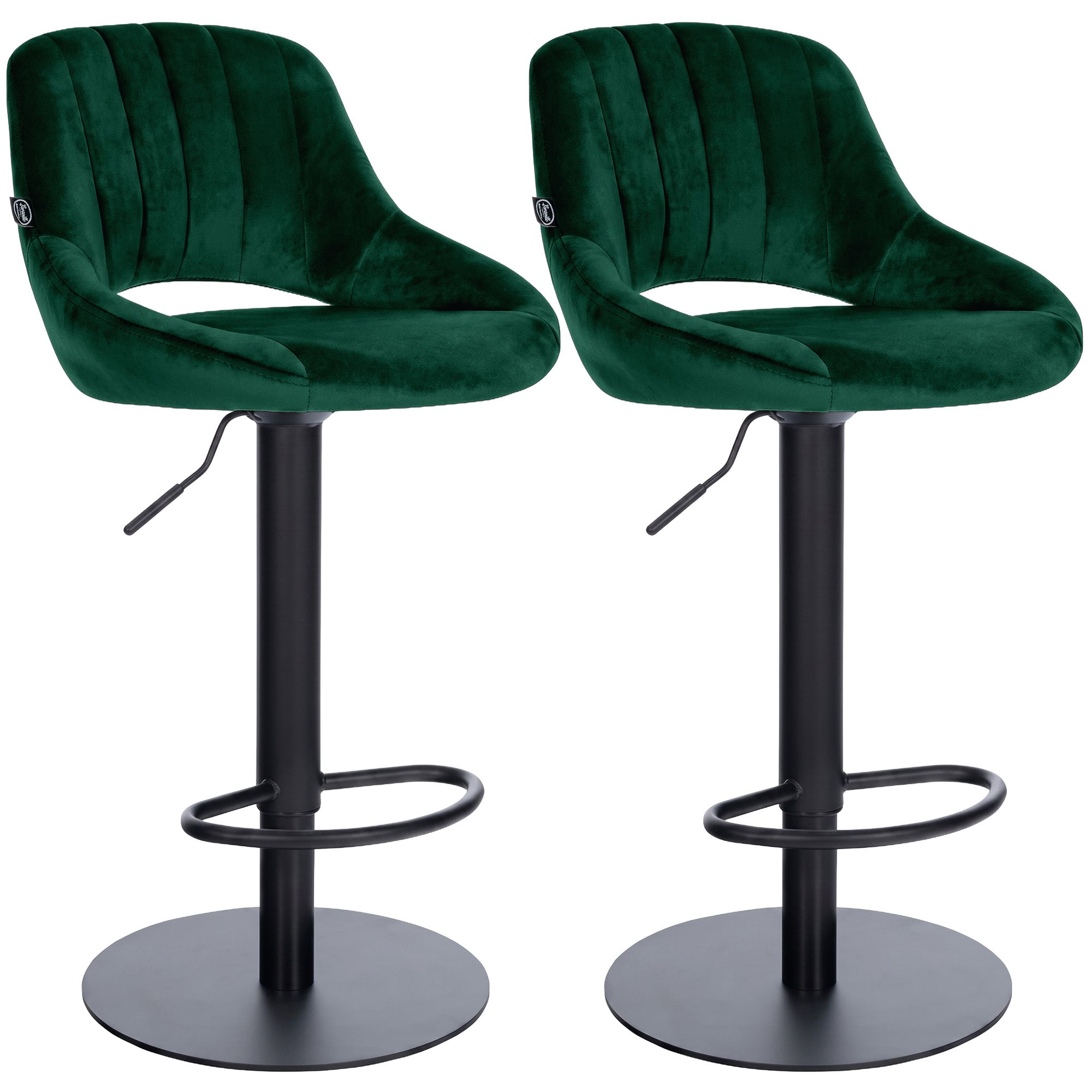 2er Set Barhocker HD Milet B Samt