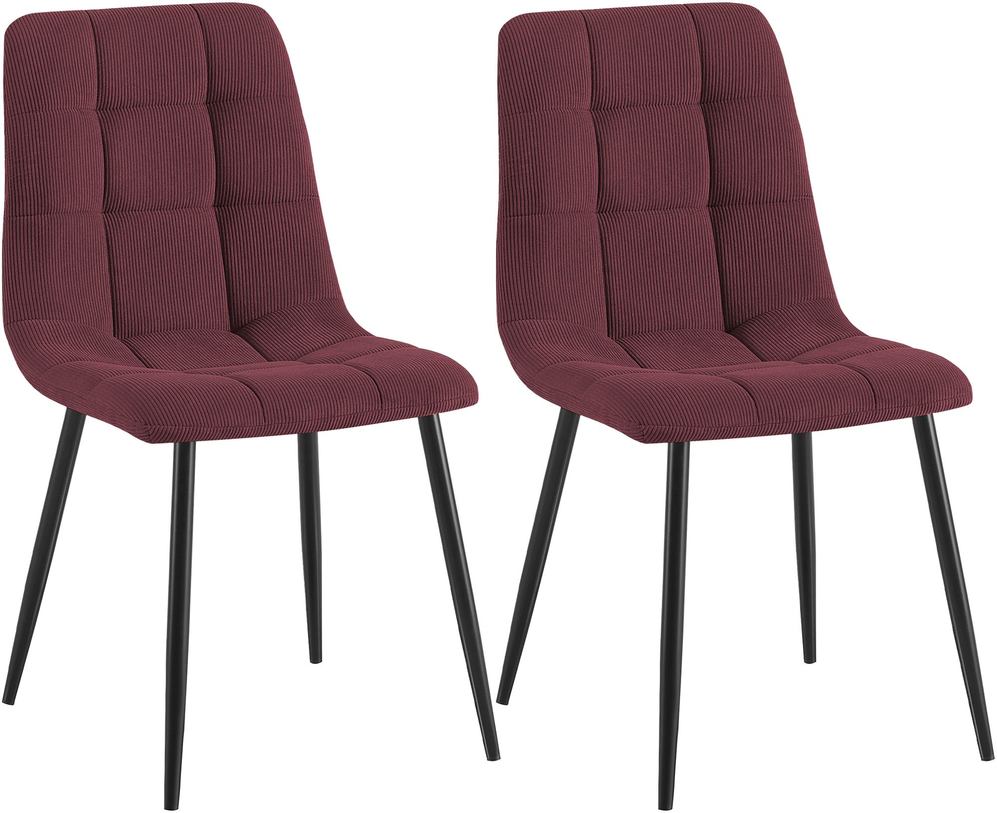2er Set Esszimmerstuhl Tilde Cord