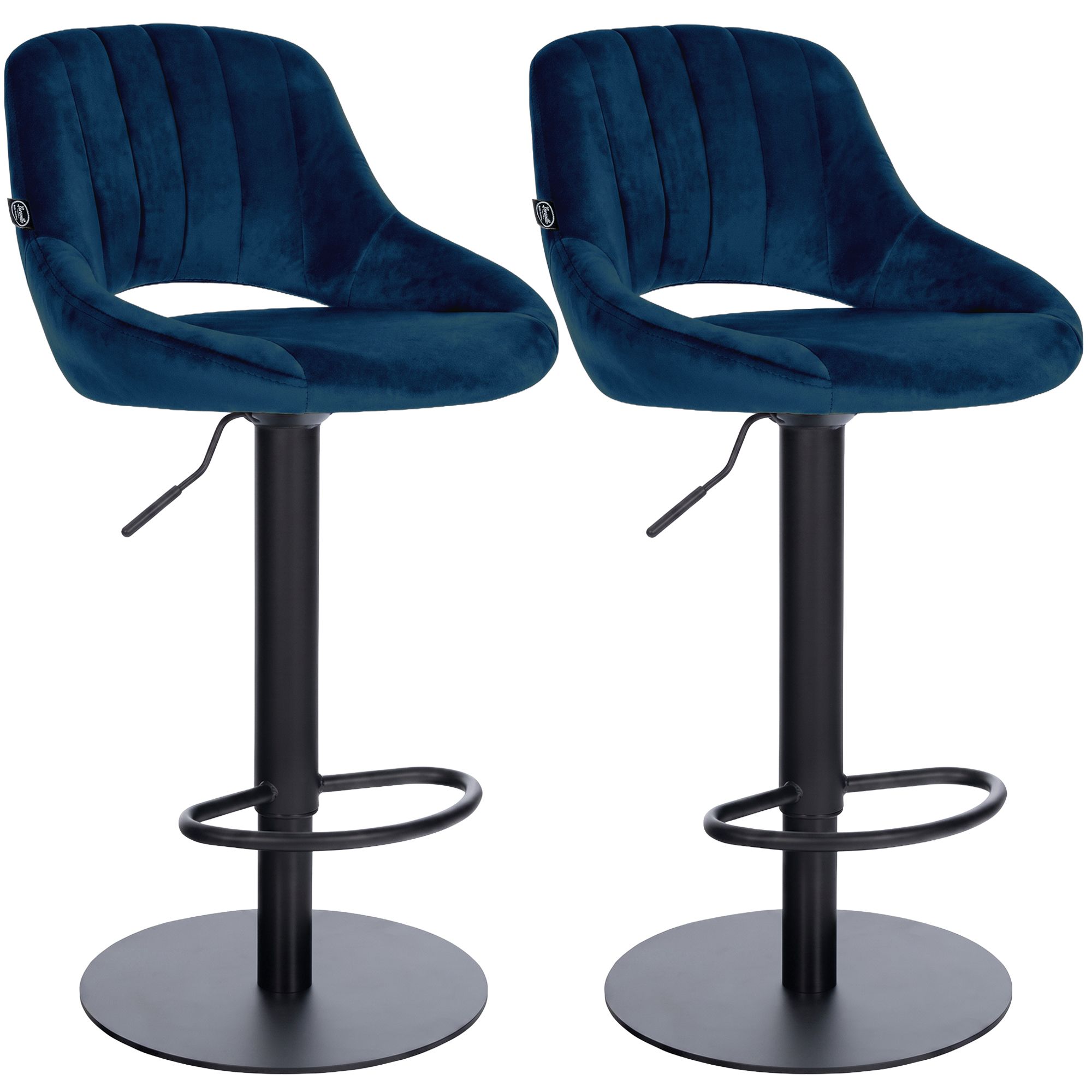 2er Set Barhocker HD Milet B Samt