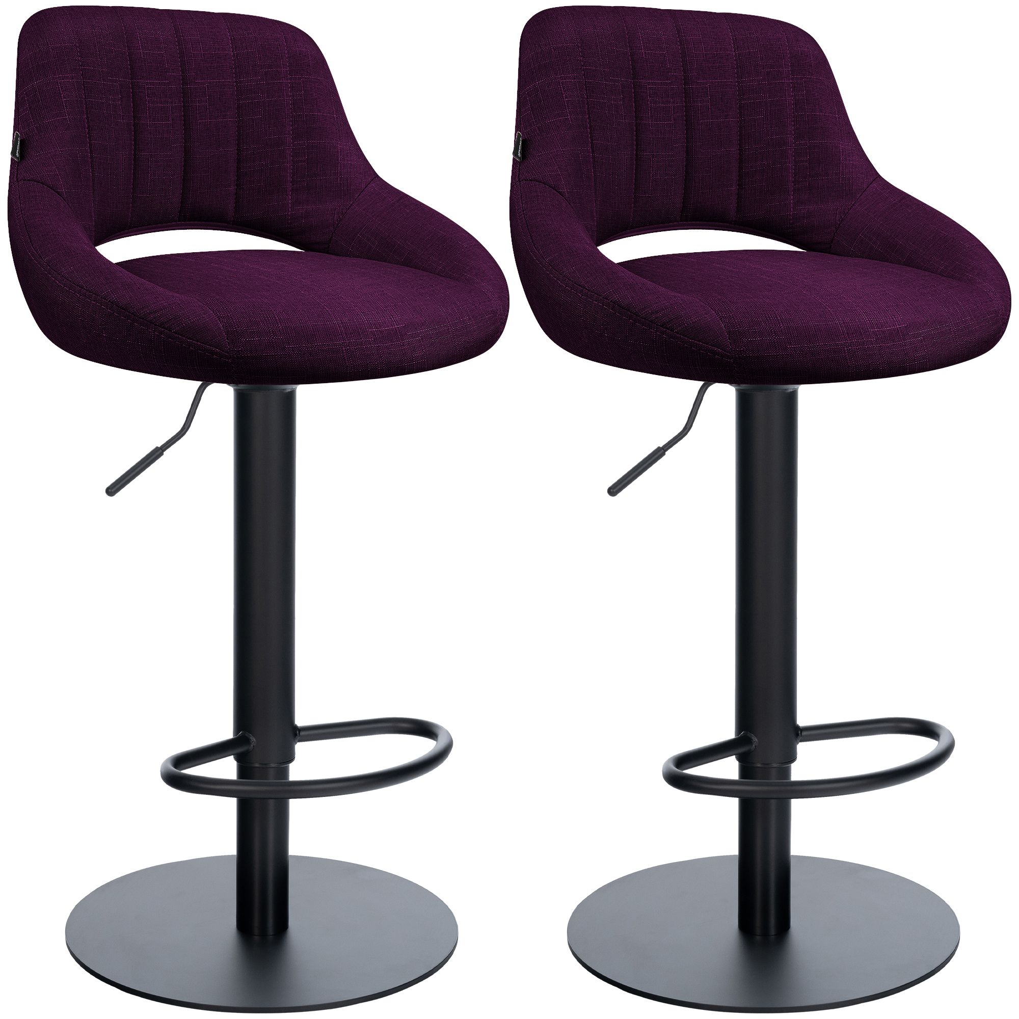 2er Set Barhocker HD Milet B Stoff
