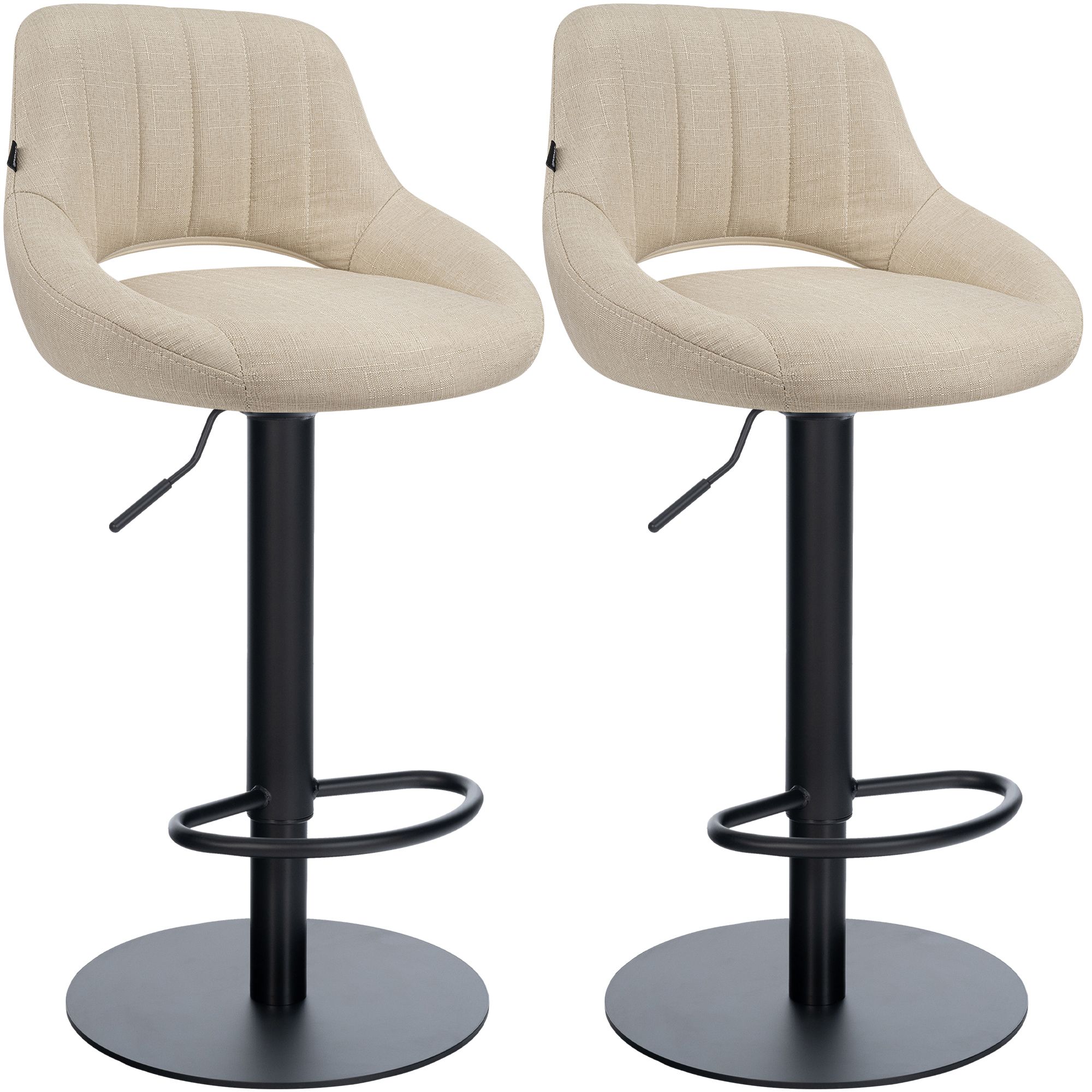2er Set Barhocker HD Milet B Stoff