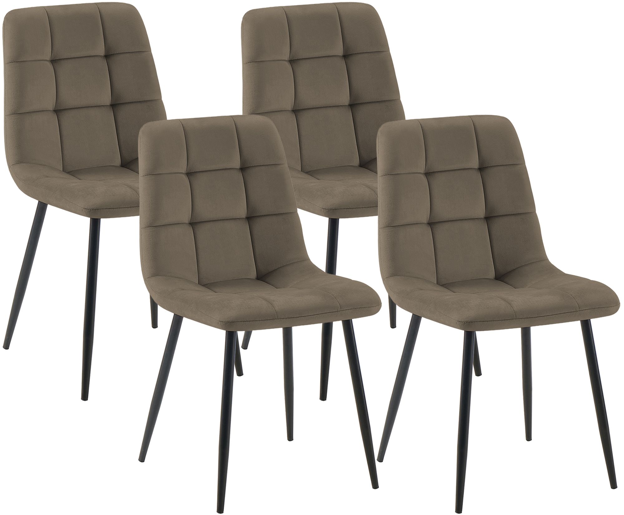 4er Set Esszimmerstuhl Tilde Samt