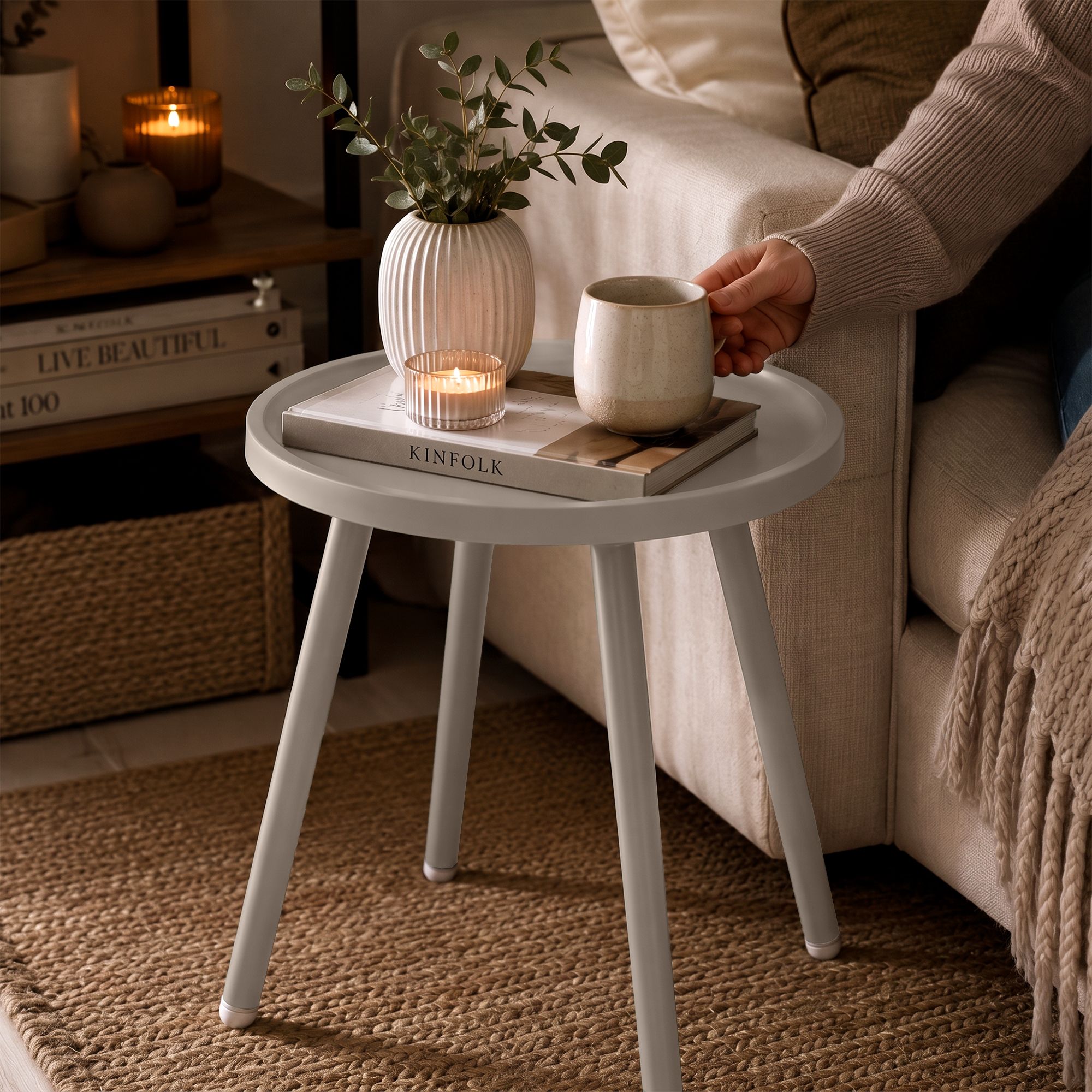 Beistelltisch Busan – Taupe