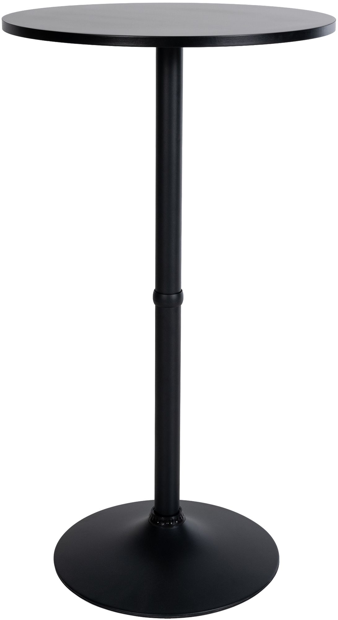 Stehtisch rund – Schwarz/Schwarz